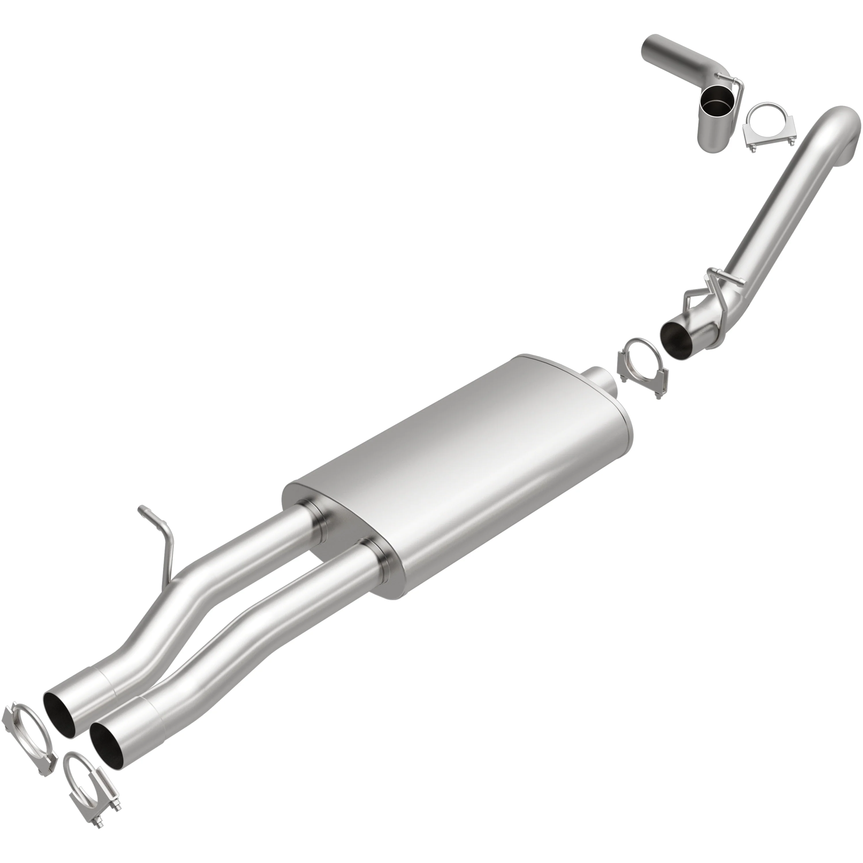 BRExhaust 2001-2002 Chevrolet Silverado 2500 HD 6.0L | 2001-2002 GMC Sierra 2500 HD 6.0L Direct-Fit Exhaust System Kit 106-0865 - Image 4