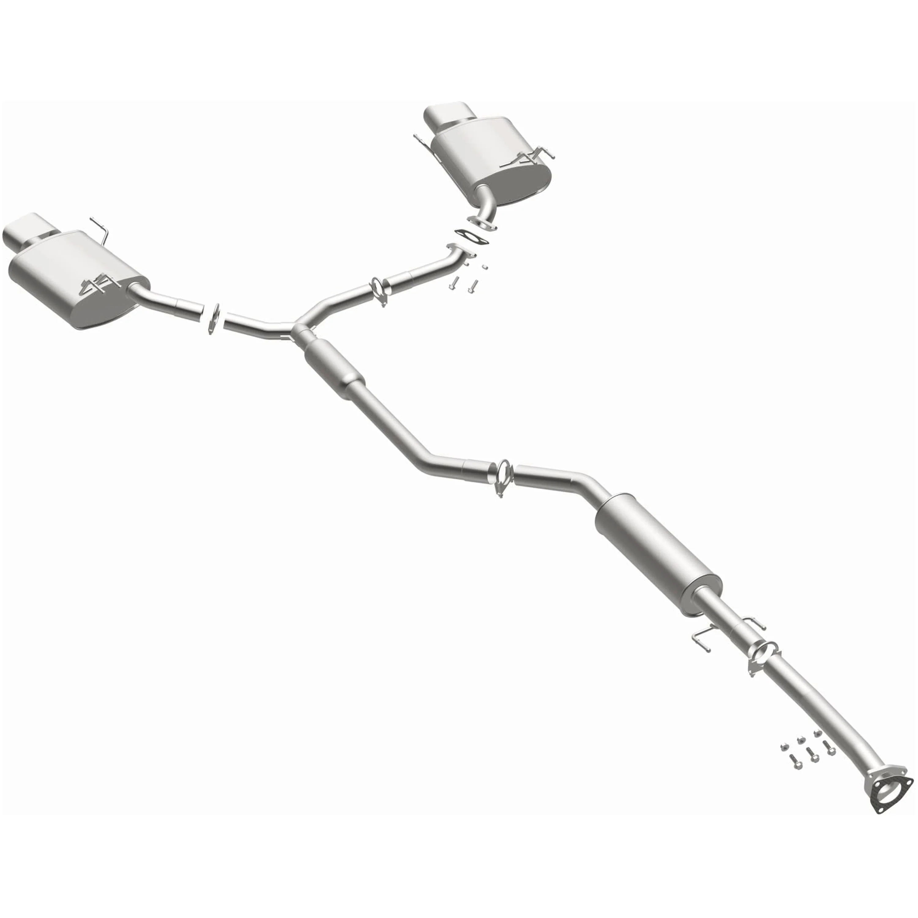 BRExhaust 2009-2014 Acura TL 3.5L Direct-Fit Exhaust System Kit 106-0877 - Image 2