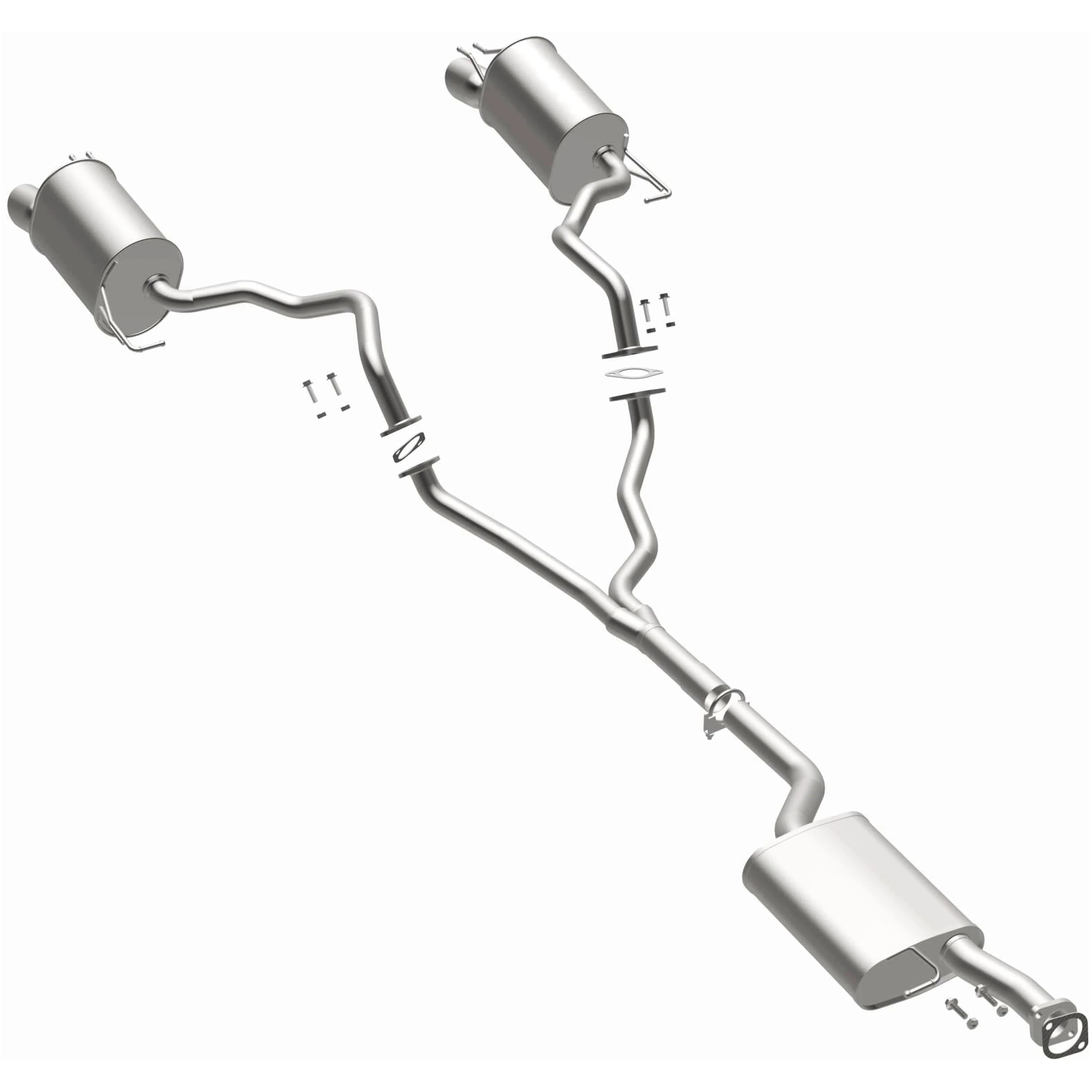 BRExhaust 2007-2009 Hyundai Santa Fe 3.3L Direct-Fit Exhaust System Kit 106-0880 - Image 2