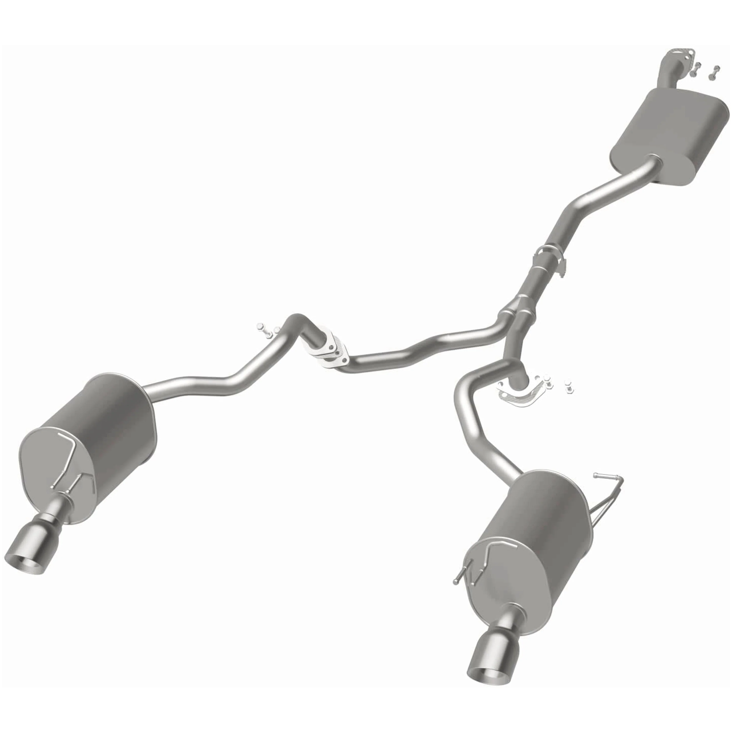 BRExhaust 2007-2009 Hyundai Santa Fe 3.3L Direct-Fit Exhaust System Kit 106-0880 - Image 3