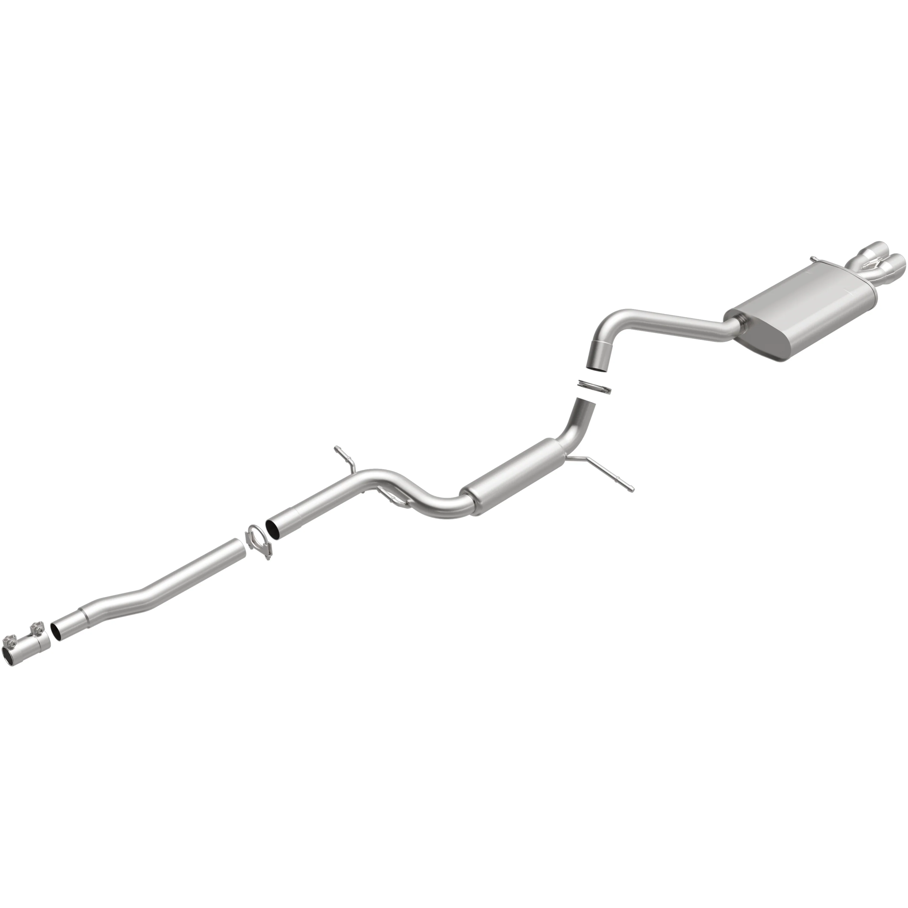 BRExhaust 2011-2014 Volkswagen Jetta S 2.0L Direct-Fit Exhaust System Kit 106-0886 - Image 4