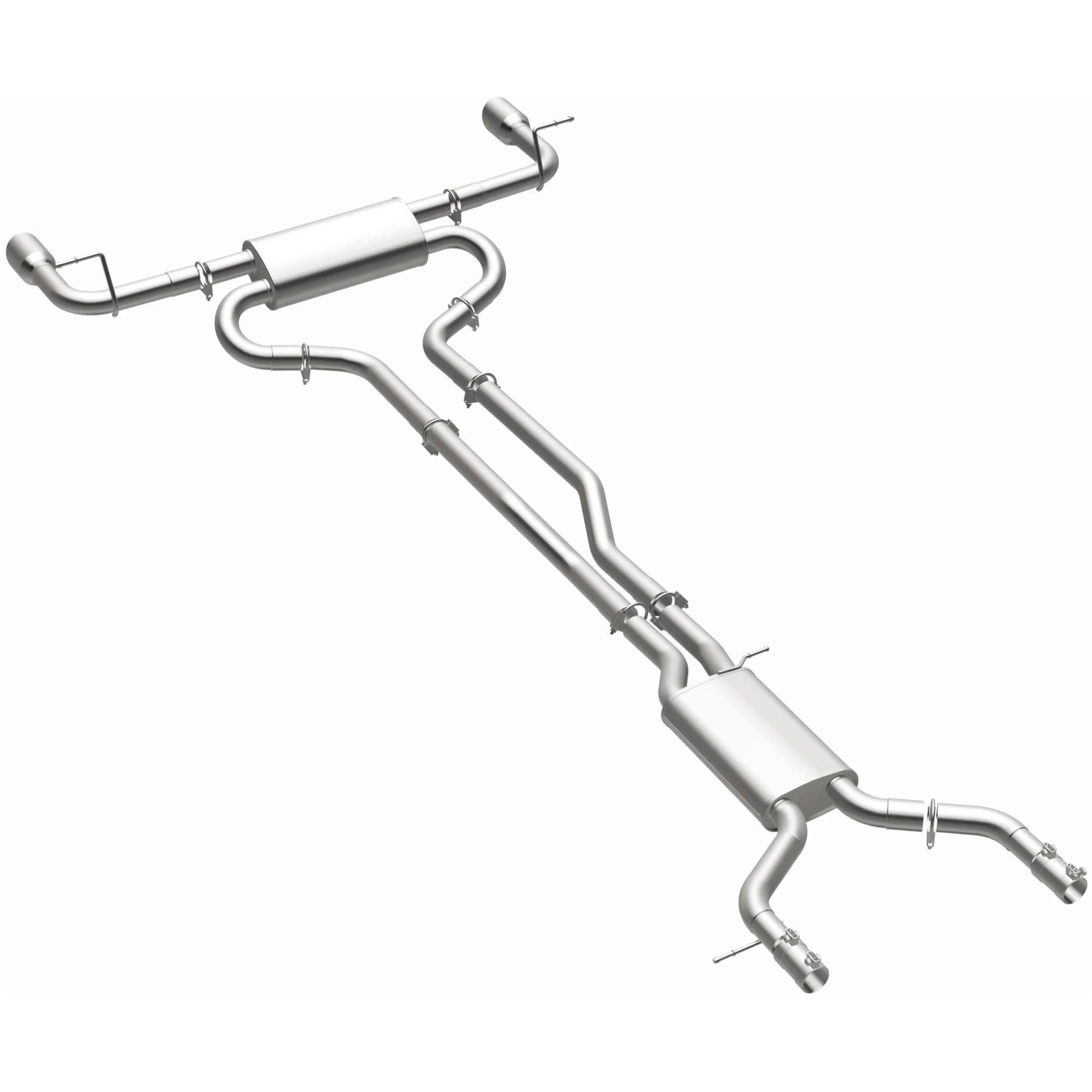 BRExhaust 2007-2010 Audi Q7 4.2L | 2011-2015 Audi Q7 3.0L Direct-Fit Exhaust System Kit 106-0919 - Image 2