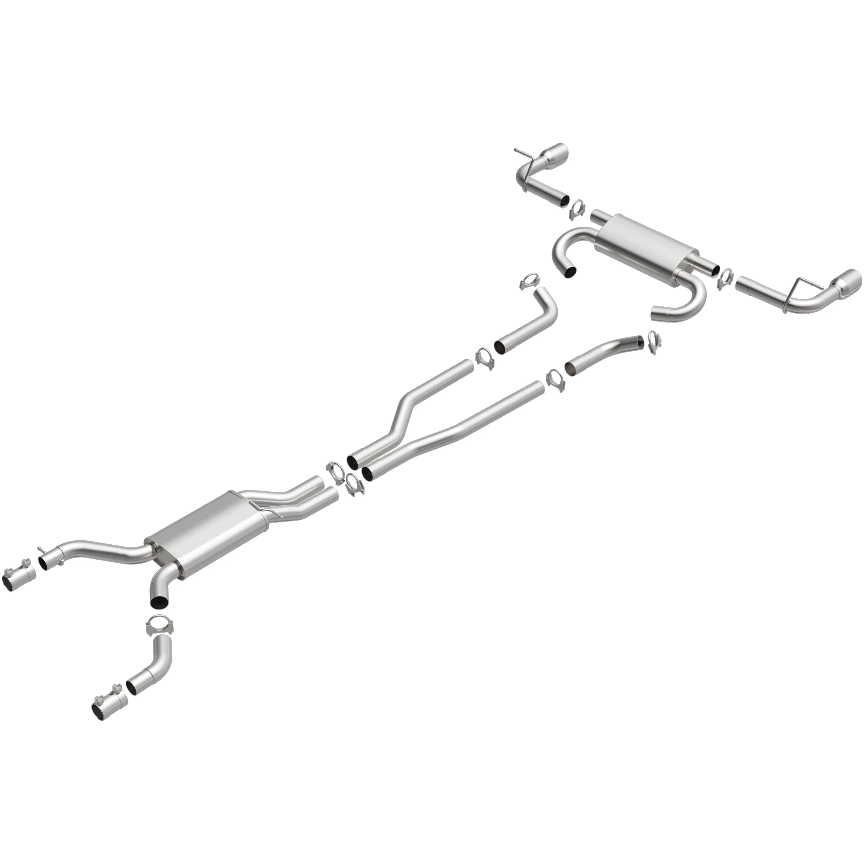 BRExhaust 2007-2010 Audi Q7 4.2L | 2011-2015 Audi Q7 3.0L Direct-Fit Exhaust System Kit 106-0919 - Image 4