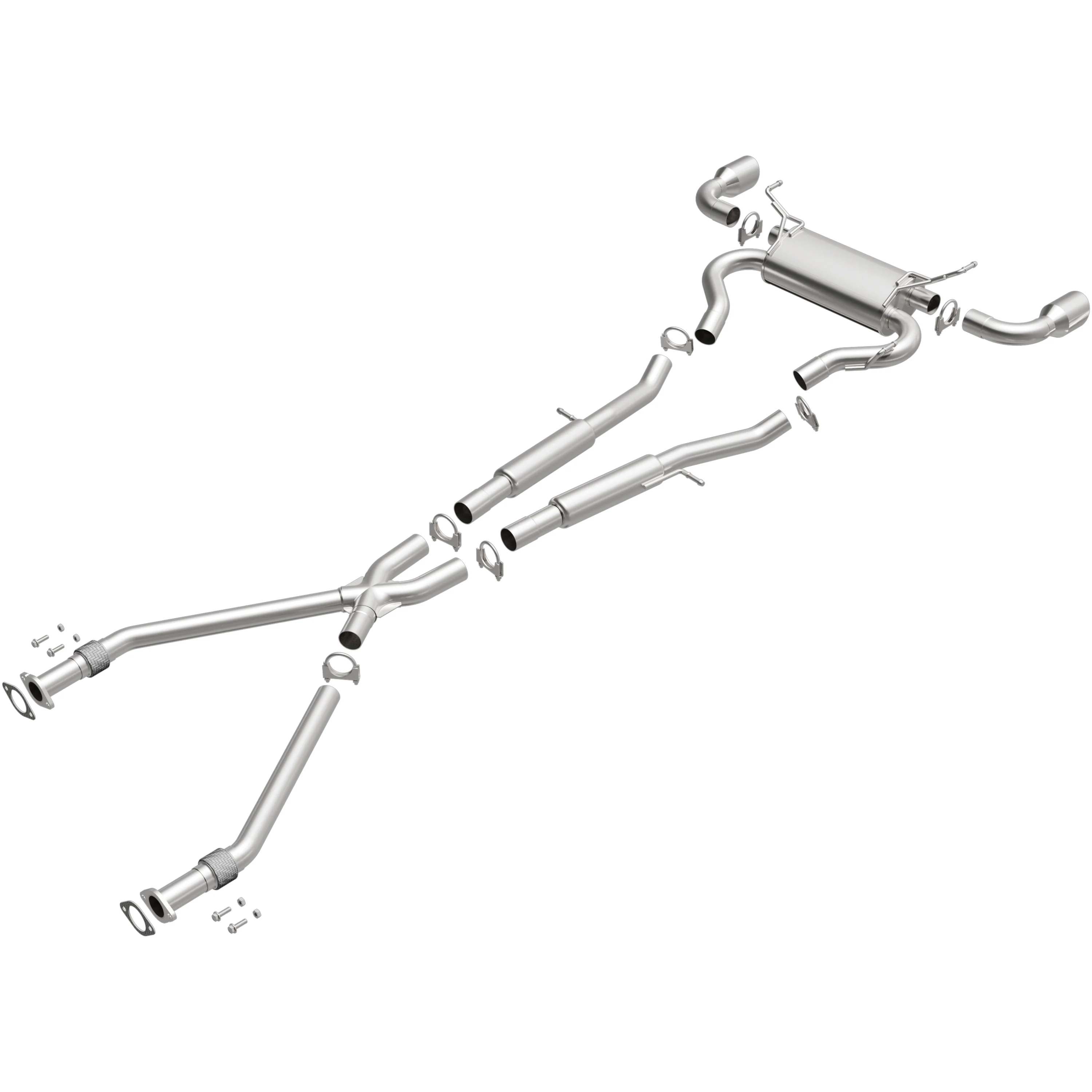 BRExhaust 2009-2020 Nissan 370Z 3.7L Direct-Fit Exhaust System Kit 106-0923 - Image 4