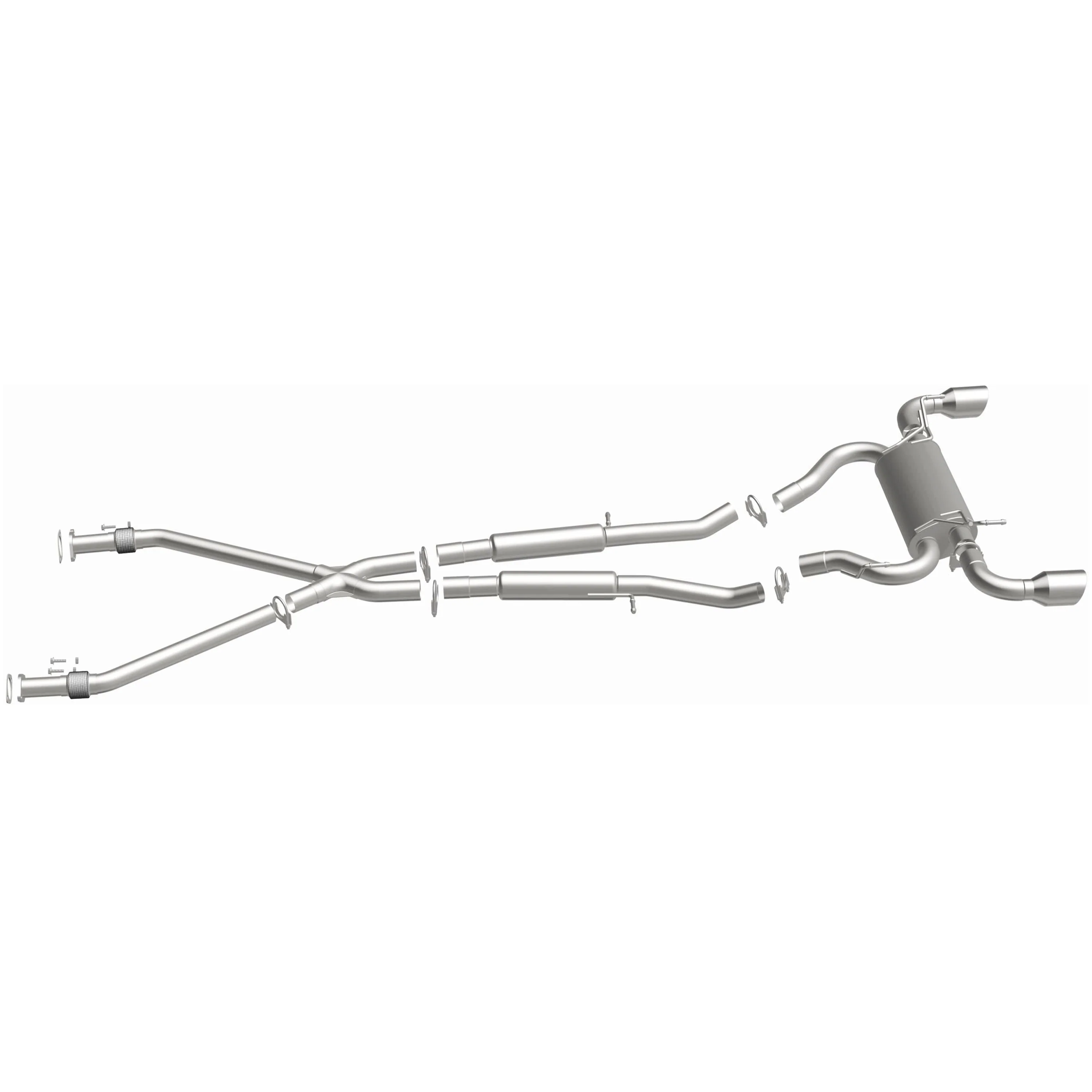 BRExhaust 2009-2020 Nissan 370Z 3.7L Direct-Fit Exhaust System Kit 106-0923 - Image 5