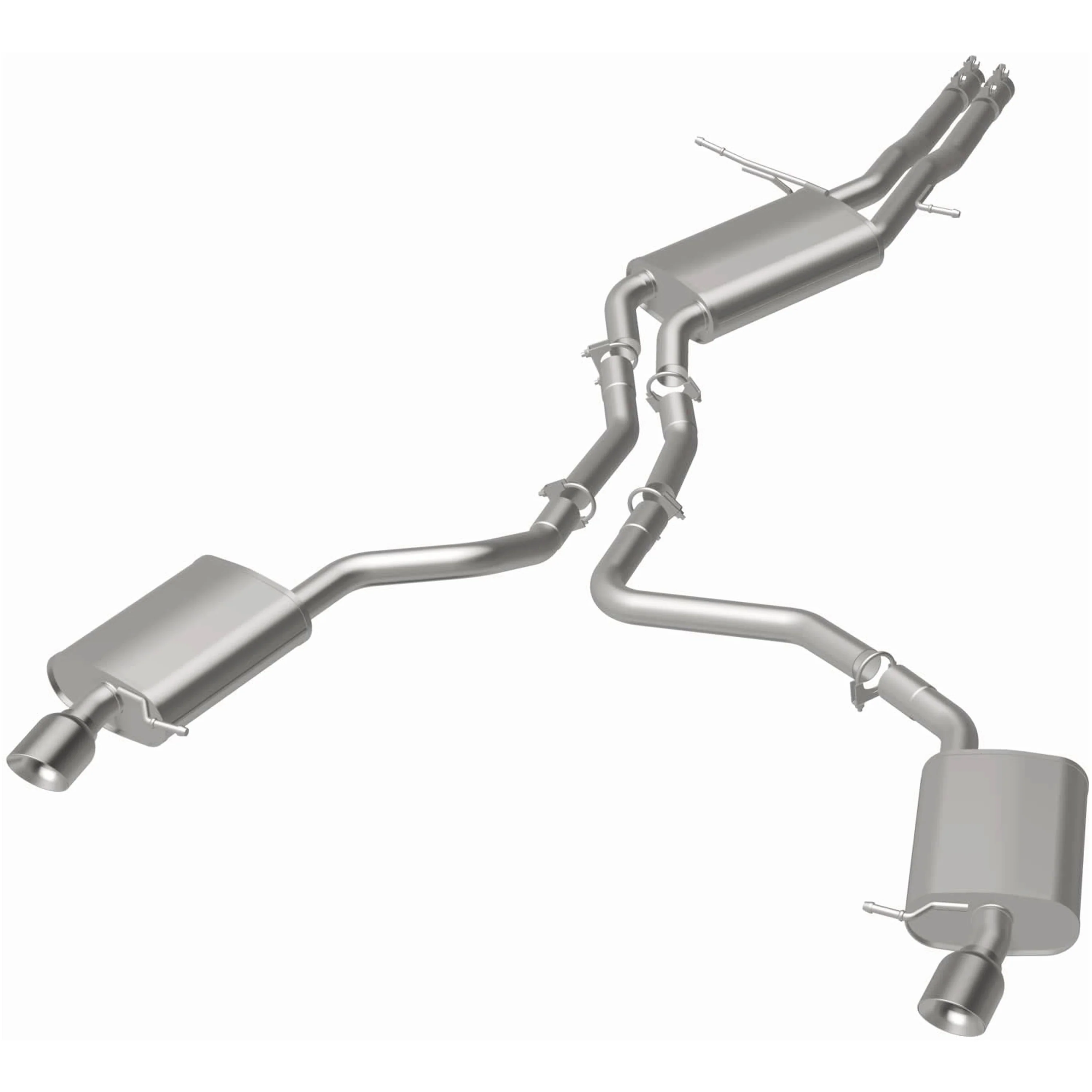 BRExhaust 2012-2015 Audi A7 Quattro 3.0L | 2012-2015 Audi A6 Quattro 3.0L Direct-Fit Exhaust System Kit 106-0924 - Image 3