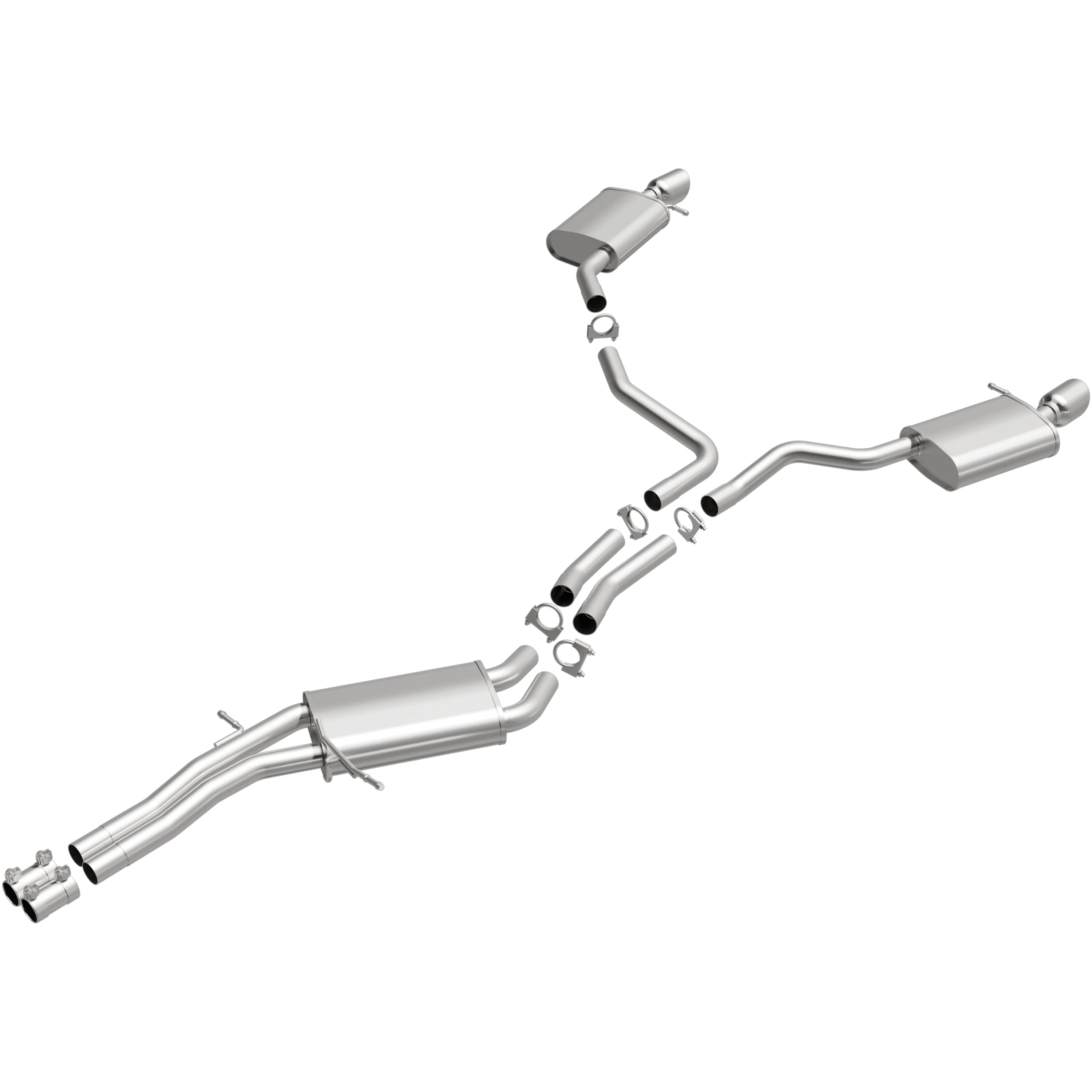 BRExhaust 2012-2015 Audi A7 Quattro 3.0L | 2012-2015 Audi A6 Quattro 3.0L Direct-Fit Exhaust System Kit 106-0924 - Image 4