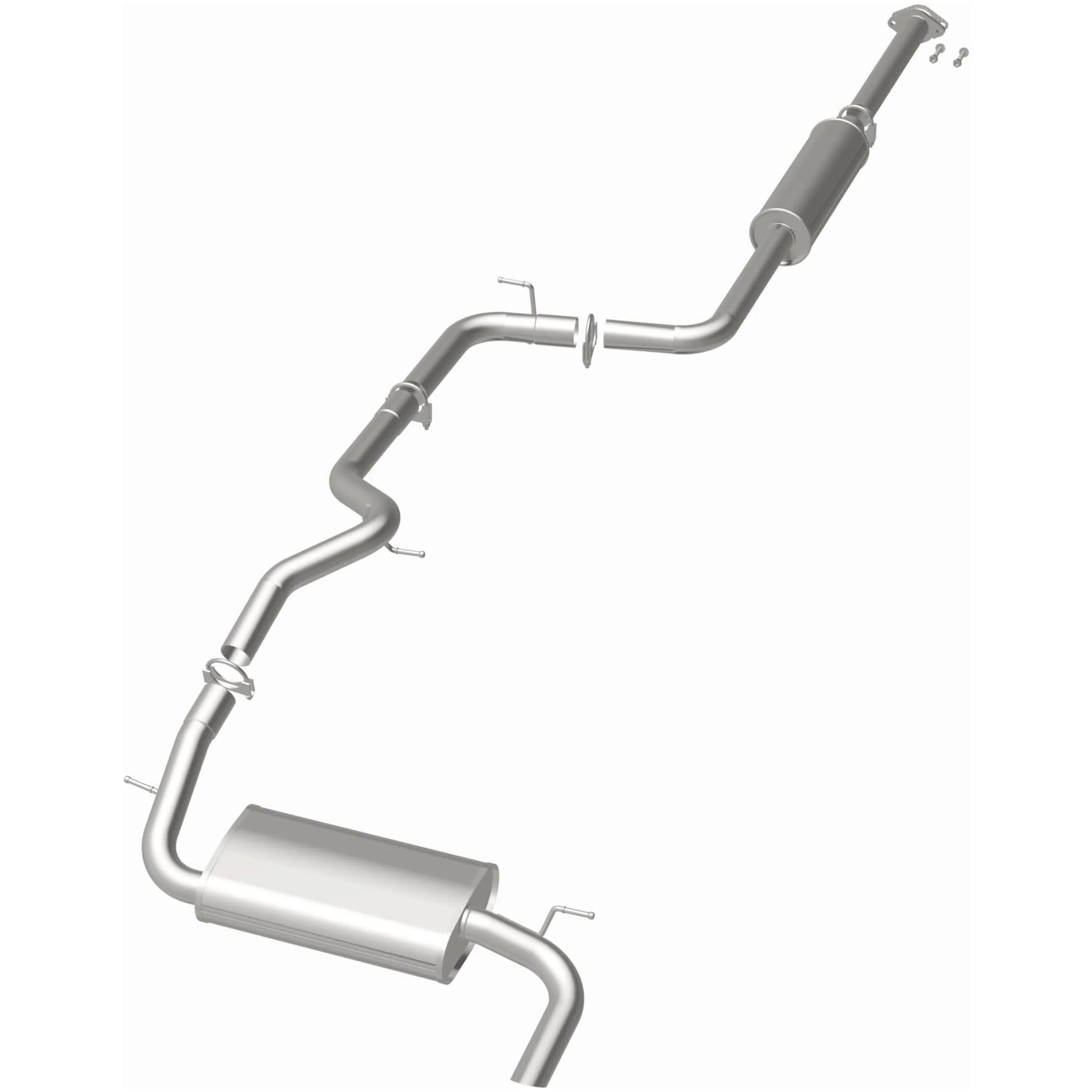 BRExhaust 2012-2018 Ford Focus 2.0L Direct-Fit Exhaust System Kit 106-0941 - Image 3