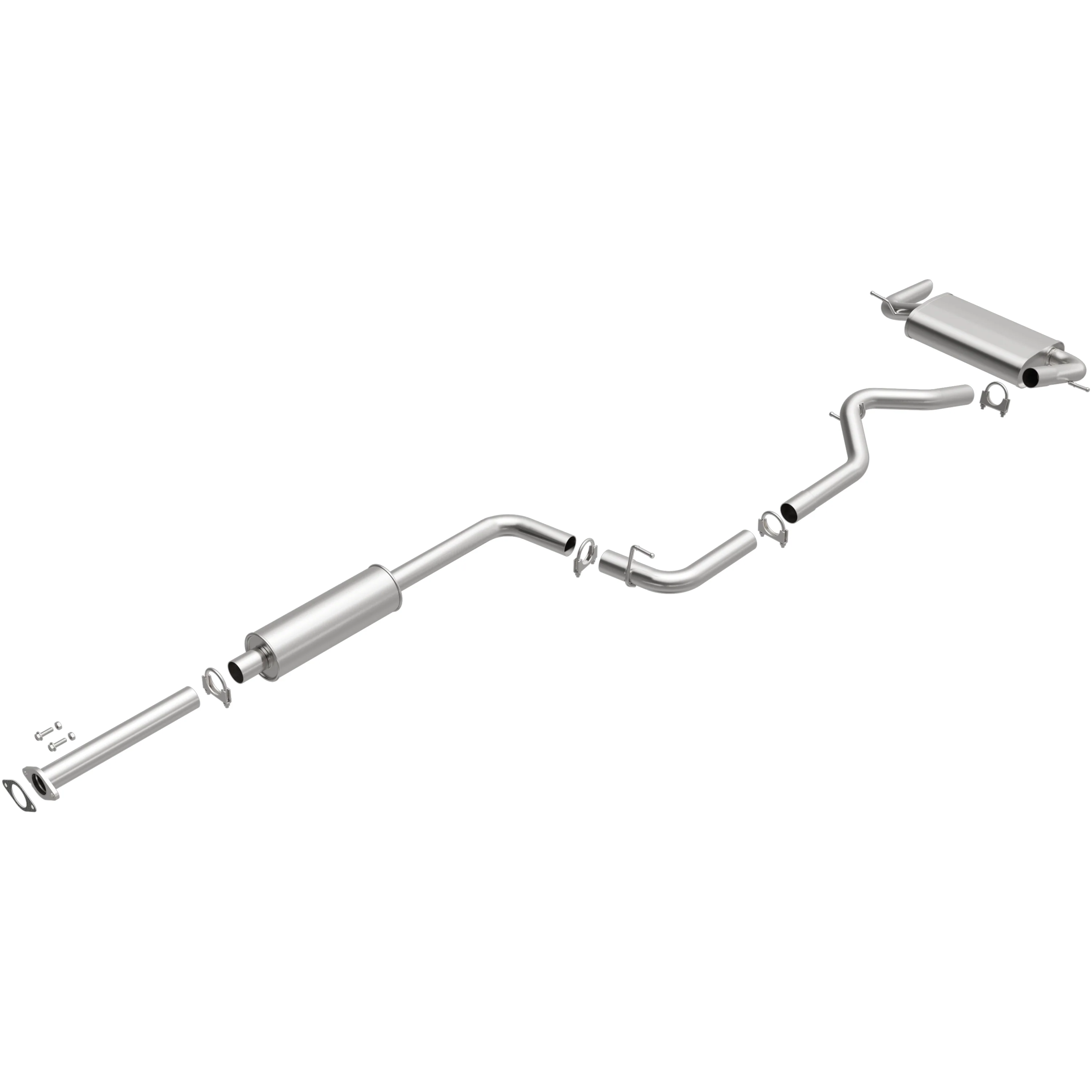 BRExhaust 2012-2018 Ford Focus 2.0L Direct-Fit Exhaust System Kit 106-0941 - Image 4