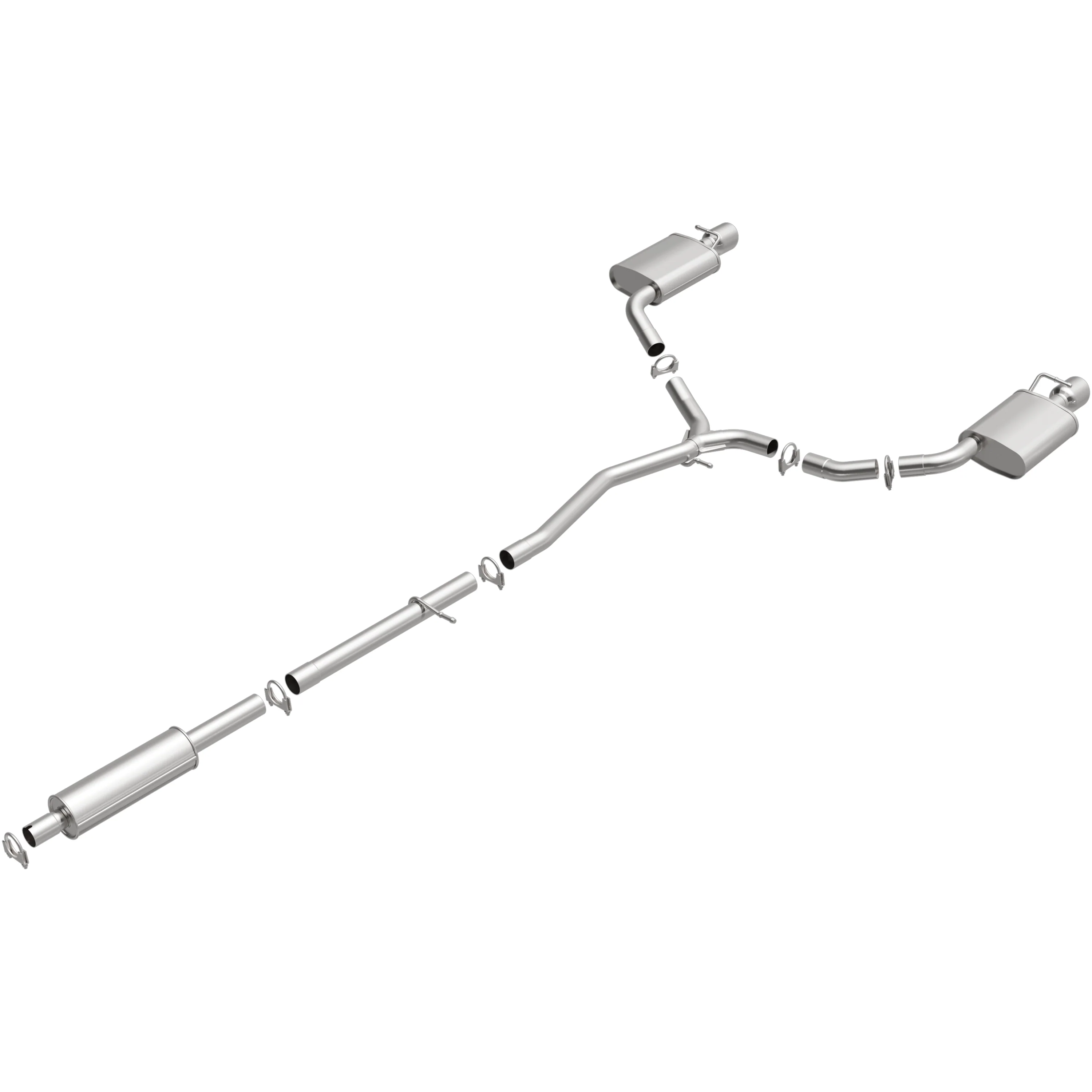 BRExhaust 2016-2019 Ford Explorer 3.5L Direct-Fit Exhaust System Kit 106-0943 - Image 4