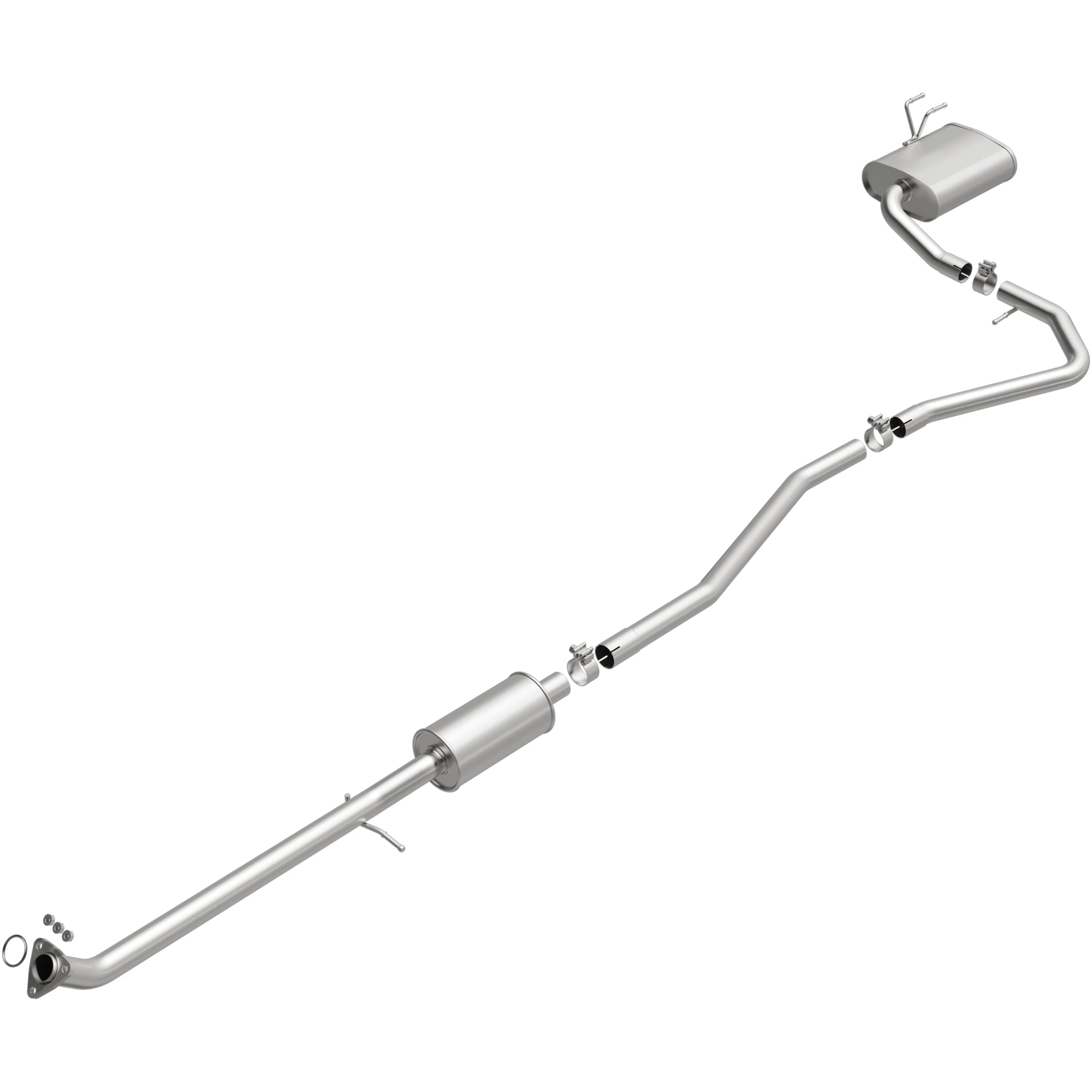 BRExhaust 2016-2021 Honda Civic 2.0L Direct-Fit Exhaust System Kit 106-0953 - Image 4