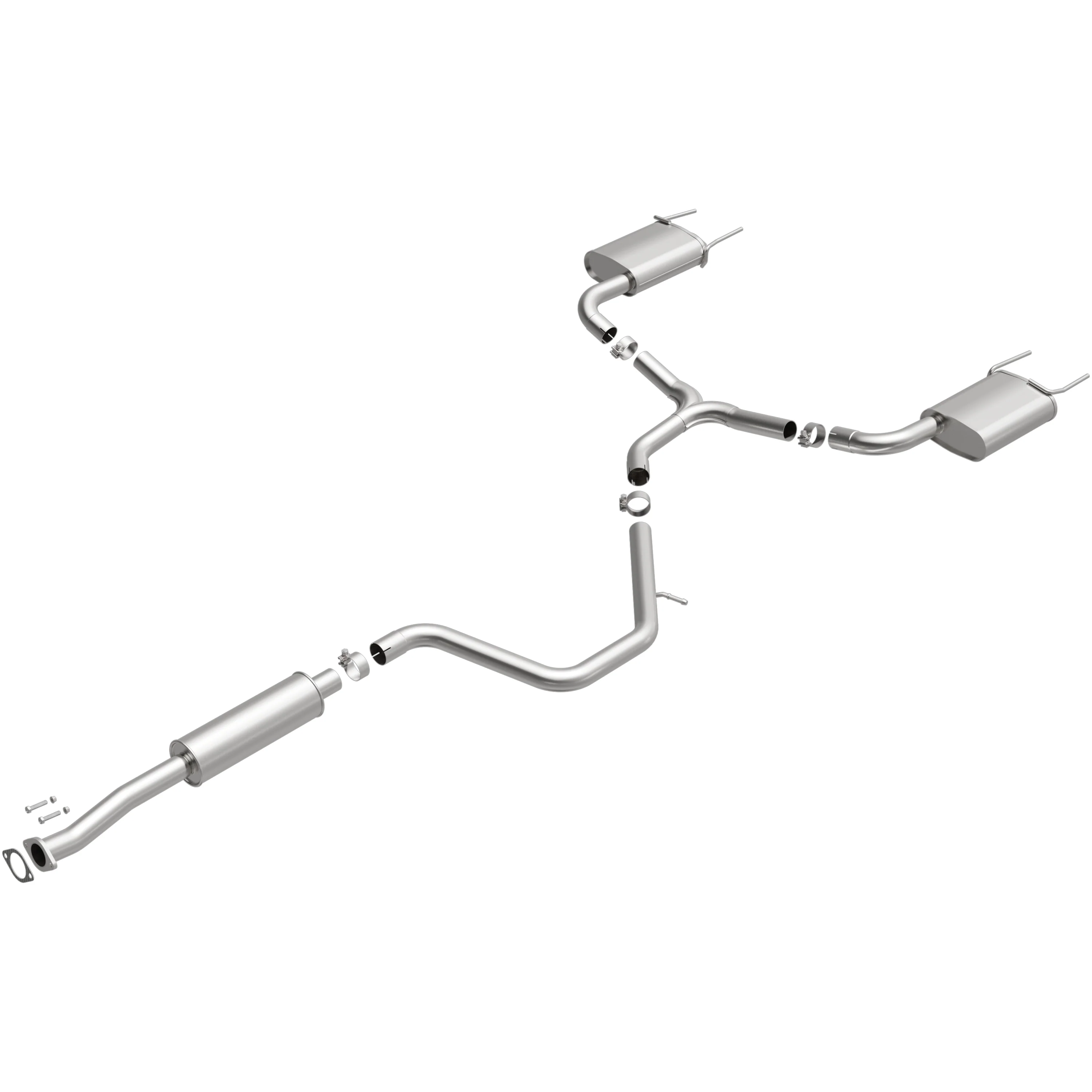 BRExhaust 2014-2020 Chevrolet Impala 3.6L Direct-Fit Exhaust System Kit 106-0955 - Image 4