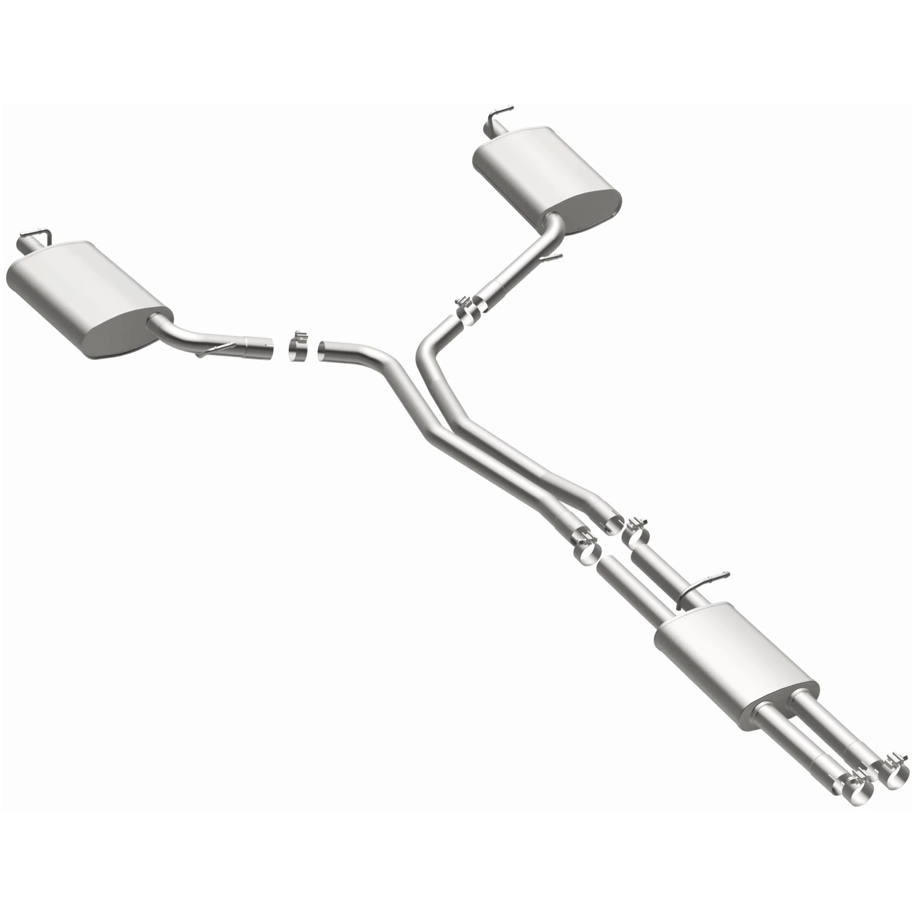 BRExhaust 2016-2017 Ford Explorer 3.5L Direct-Fit Exhaust System Kit 106-0957 - Image 2