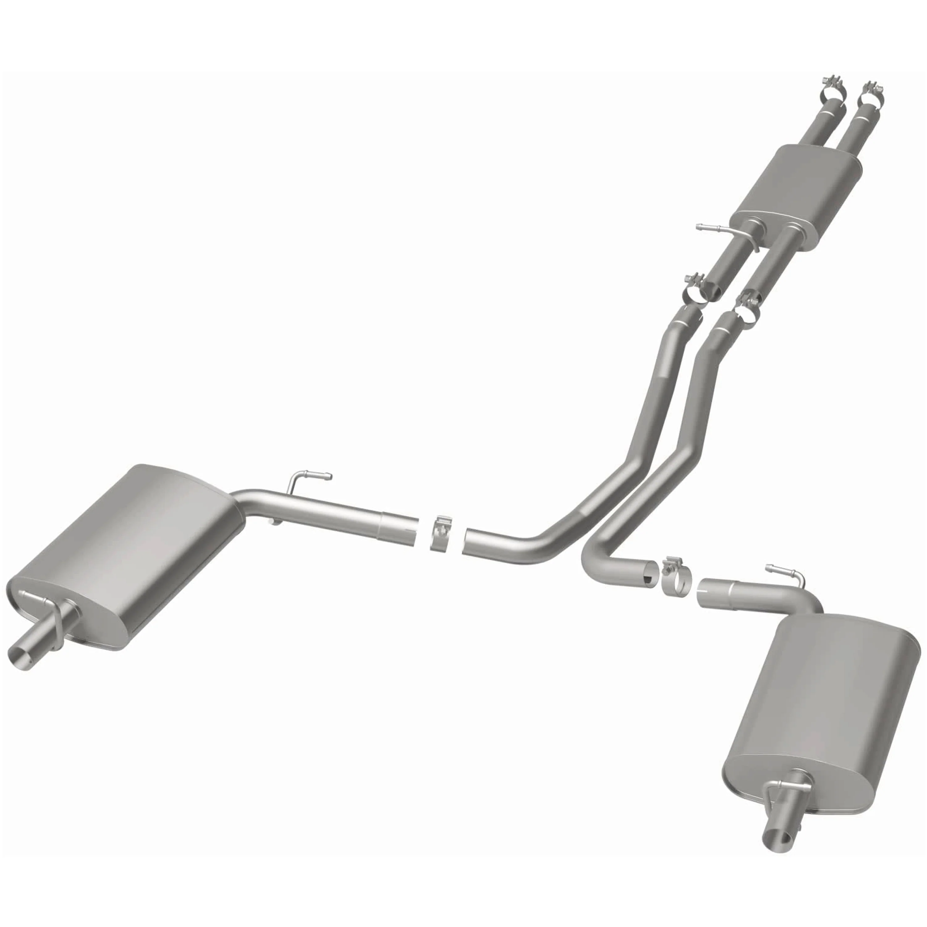 BRExhaust 2016-2017 Ford Explorer 3.5L Direct-Fit Exhaust System Kit 106-0957 - Image 3