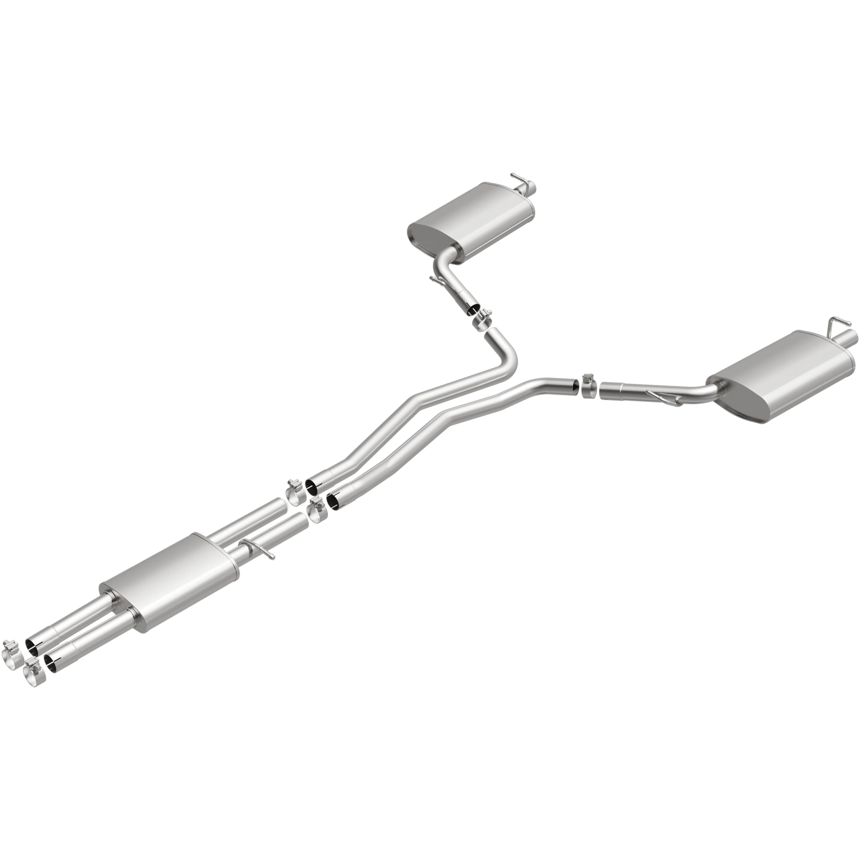 BRExhaust 2016-2017 Ford Explorer 3.5L Direct-Fit Exhaust System Kit 106-0957 - Image 4
