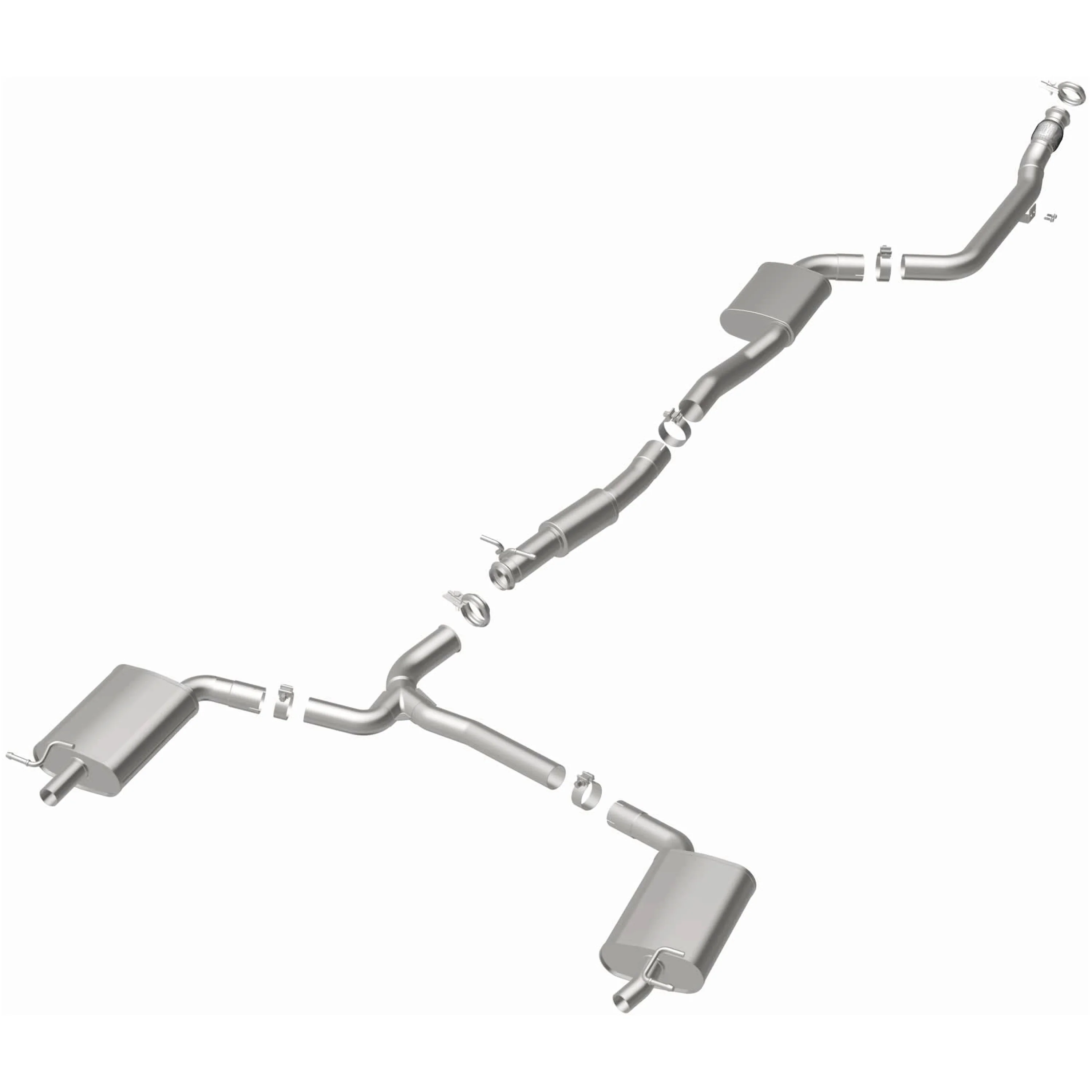 BRExhaust 2015-2018 Mercedes-Benz C300 2.0L Direct-Fit Exhaust System Kit 106-0967 - Image 3