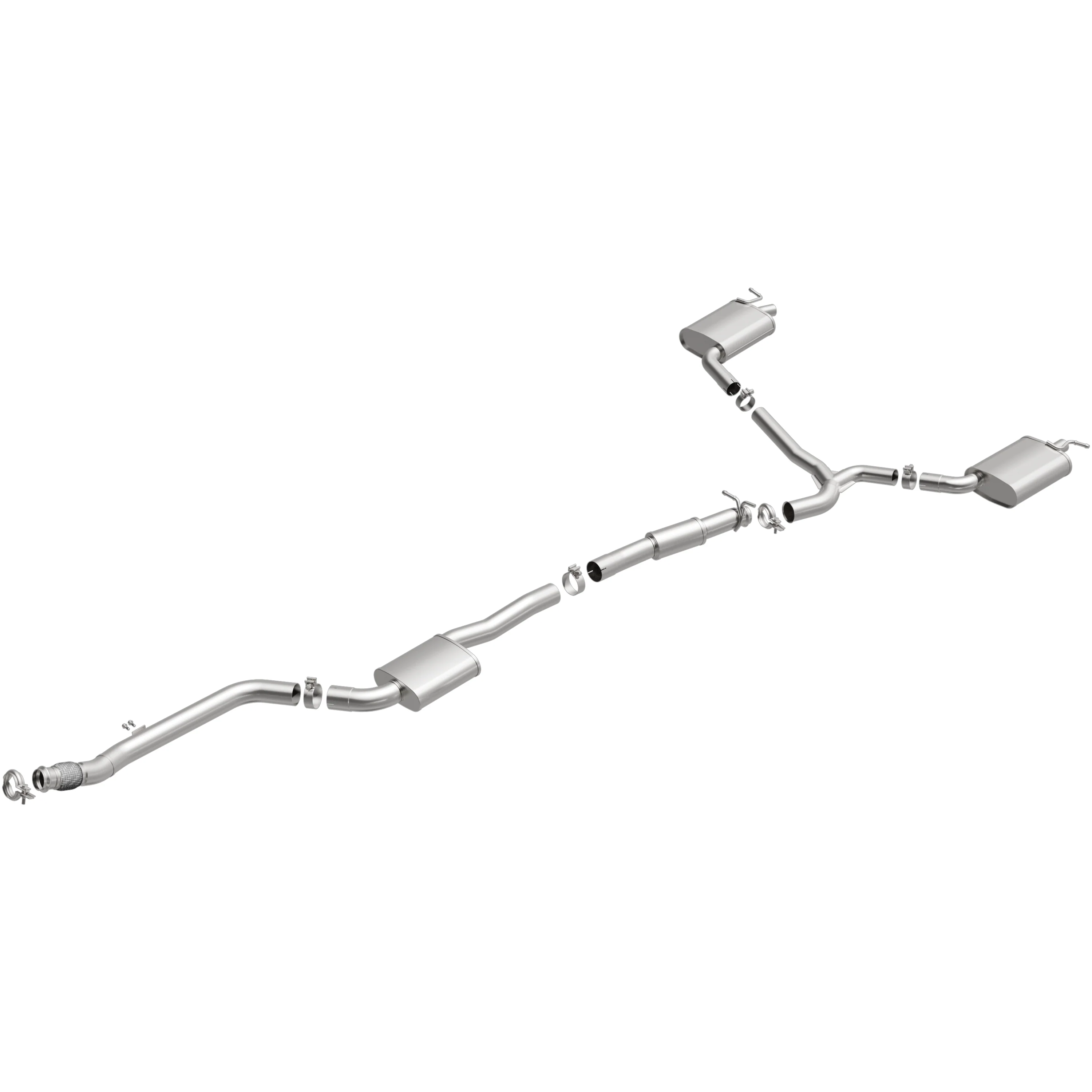 BRExhaust 2015-2018 Mercedes-Benz C300 2.0L Direct-Fit Exhaust System Kit 106-0967 - Image 4