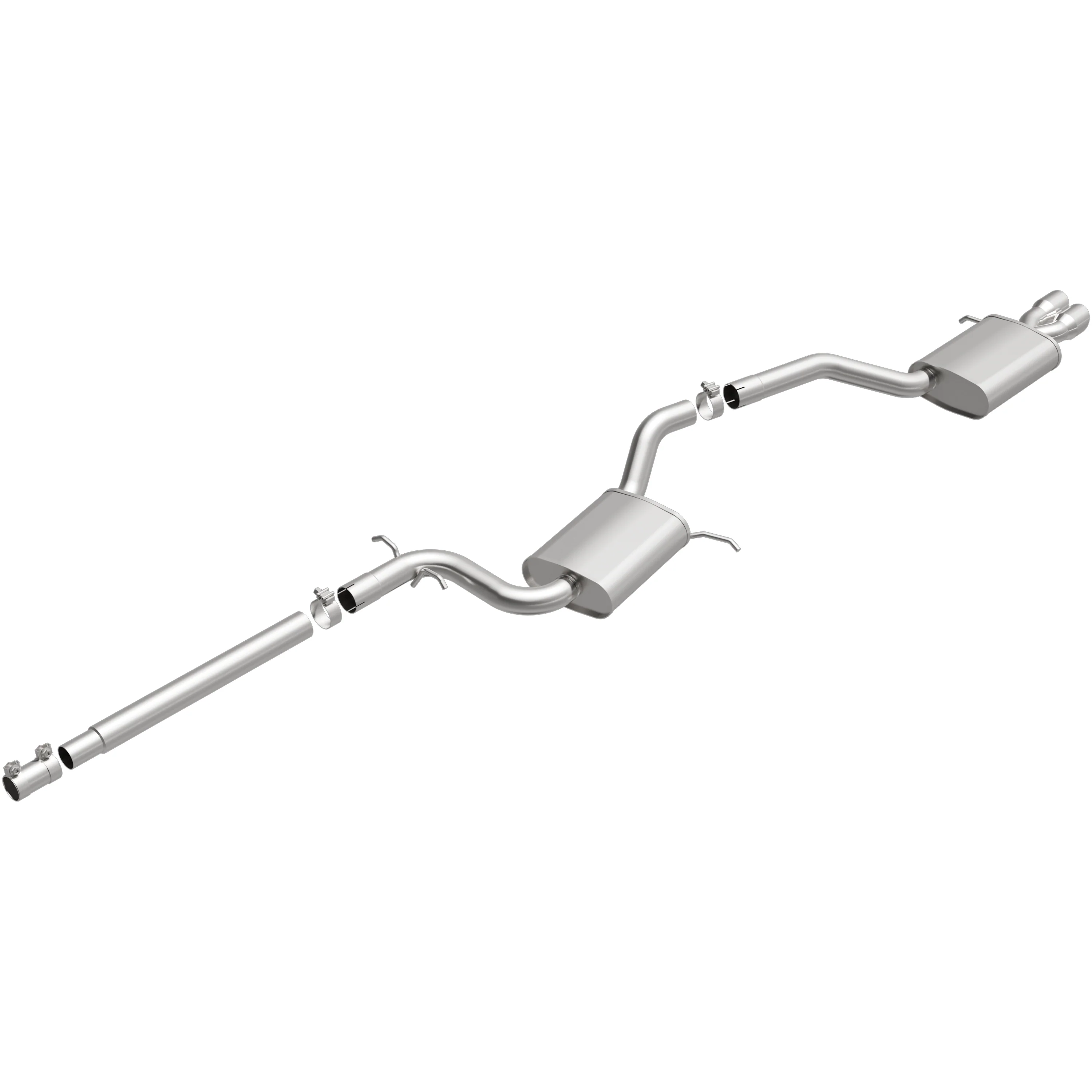 BRExhaust 2016-2018 Volkswagen Jetta 1.4L Direct-Fit Exhaust System Kit 106-0972 - Image 4