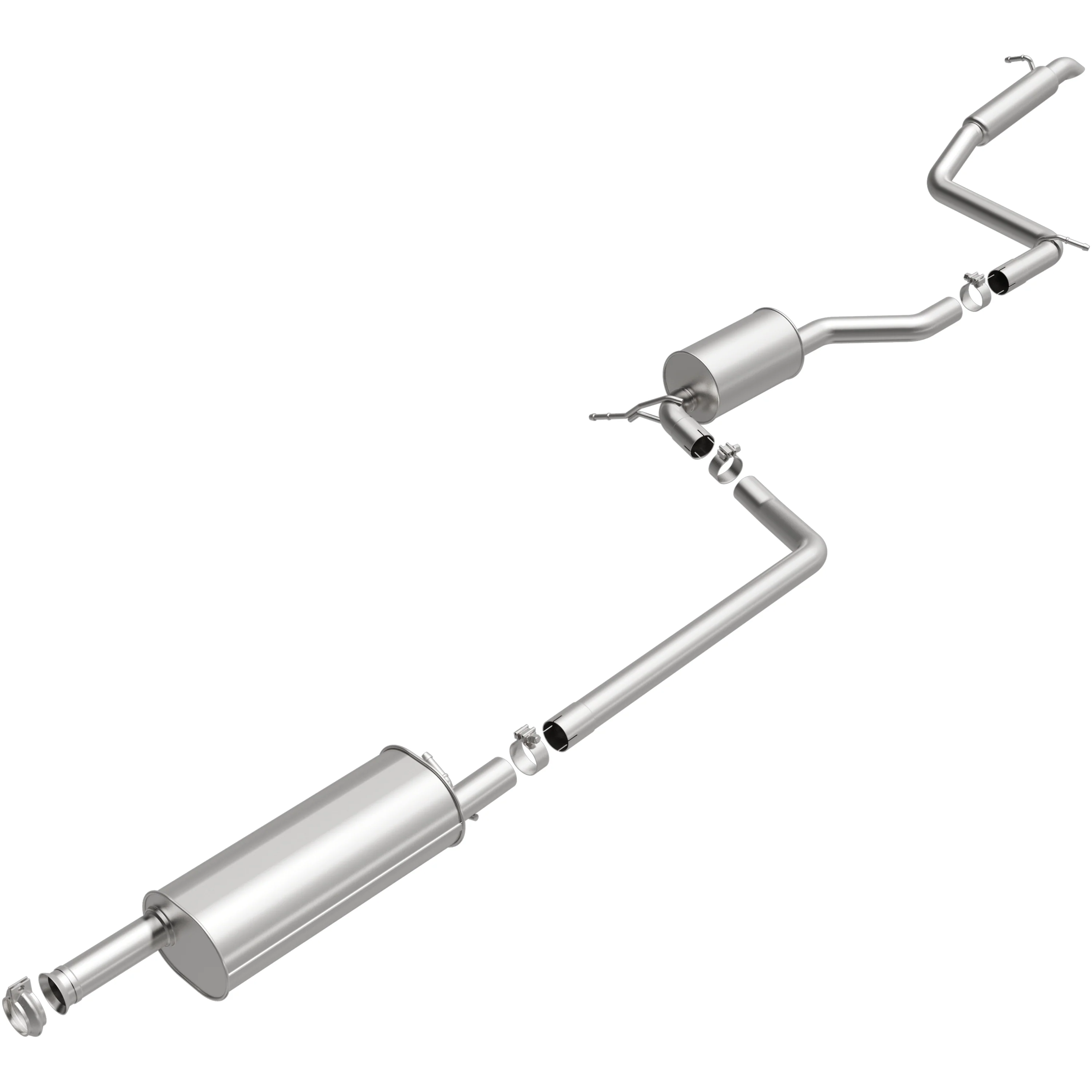 BRExhaust 2017-2024 Chrysler Pacifica 3.6L Direct-Fit Exhaust System Kit 106-0973 - Image 4