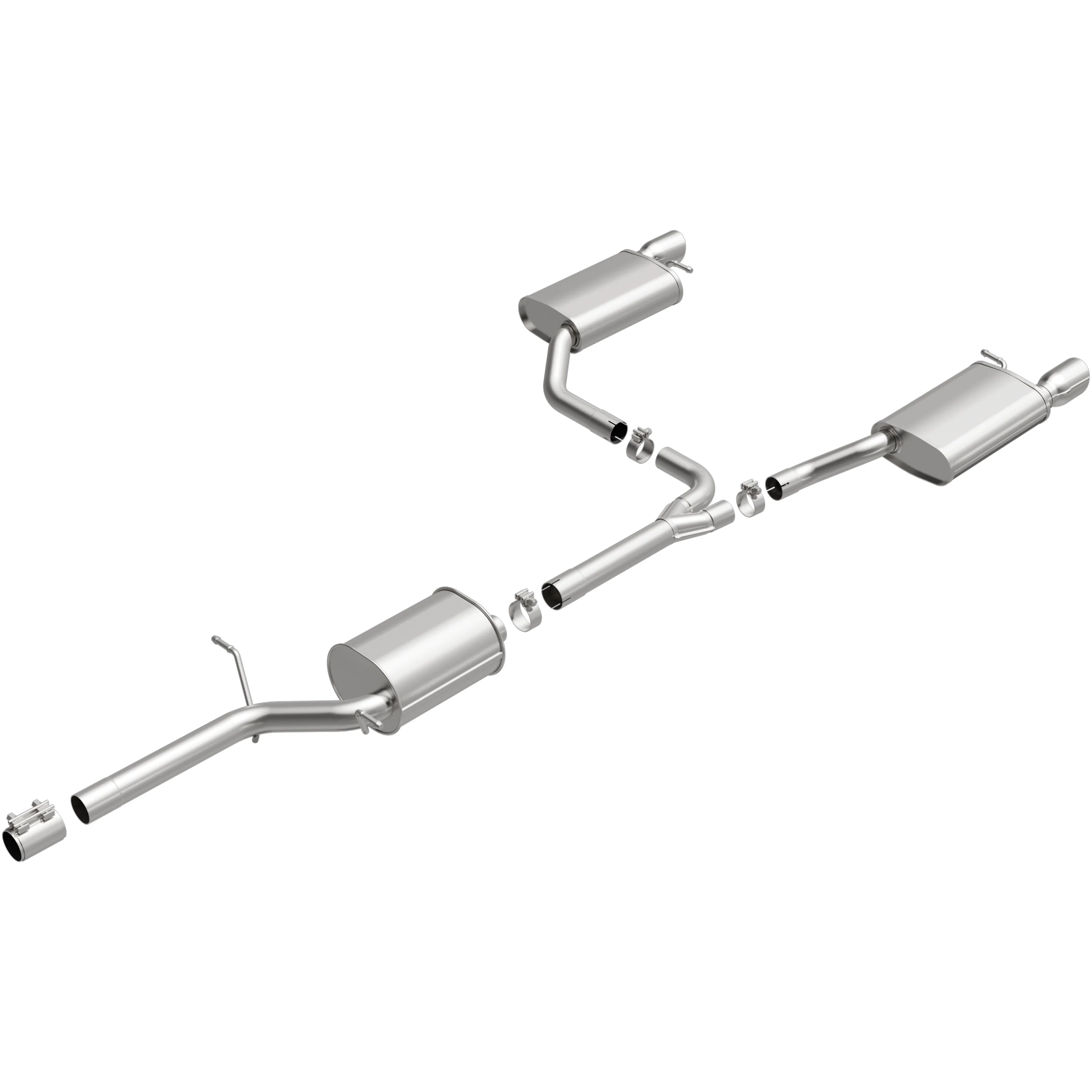 BRExhaust 2013-2017 Audi Q5 2.0L Direct-Fit Exhaust System Kit 106-0981 - Image 4
