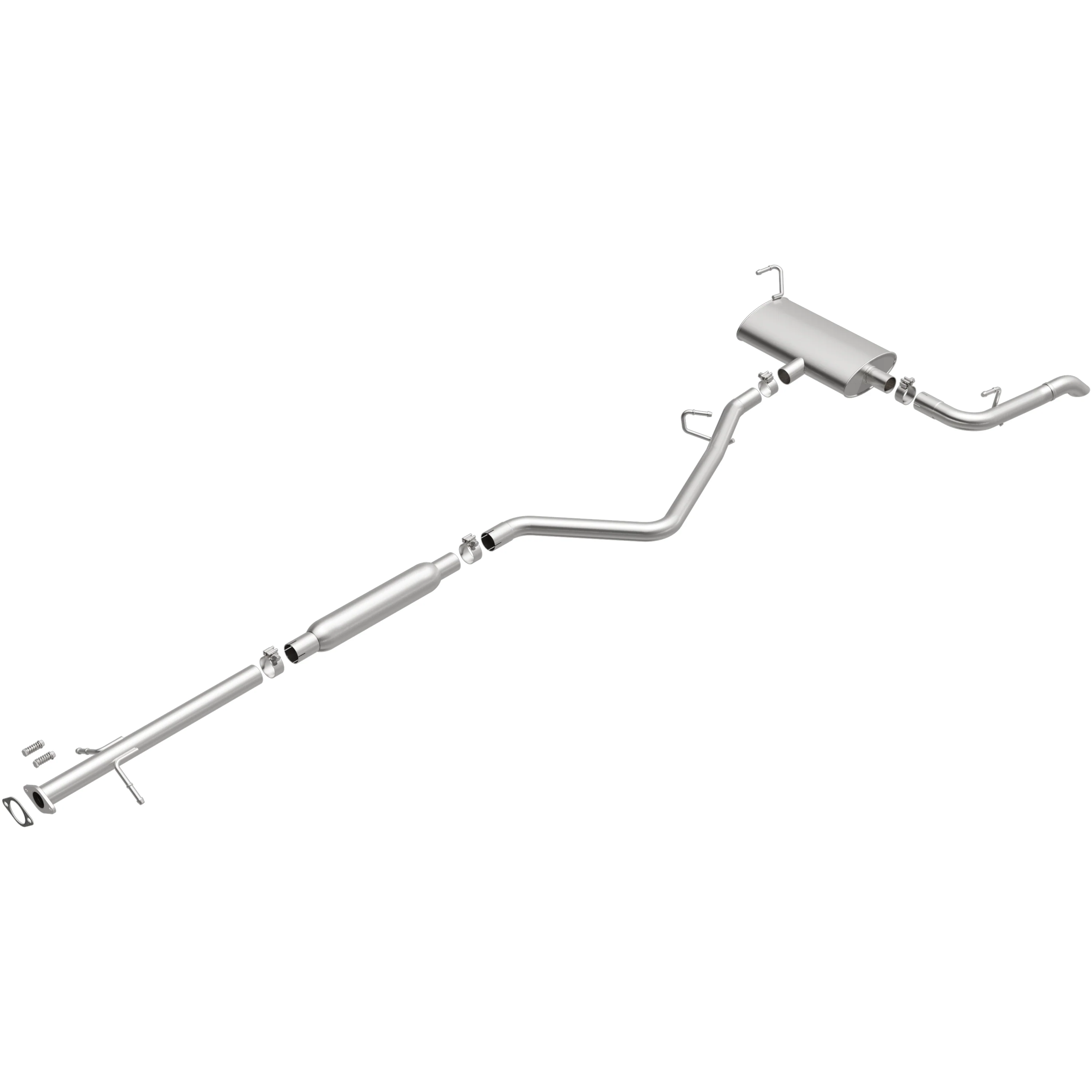 BRExhaust 2013-2016 Dodge Dart 2.4L | 2013-2016 Dodge Dart 2.0L Direct-Fit Exhaust System Kit 106-0988 - Image 4