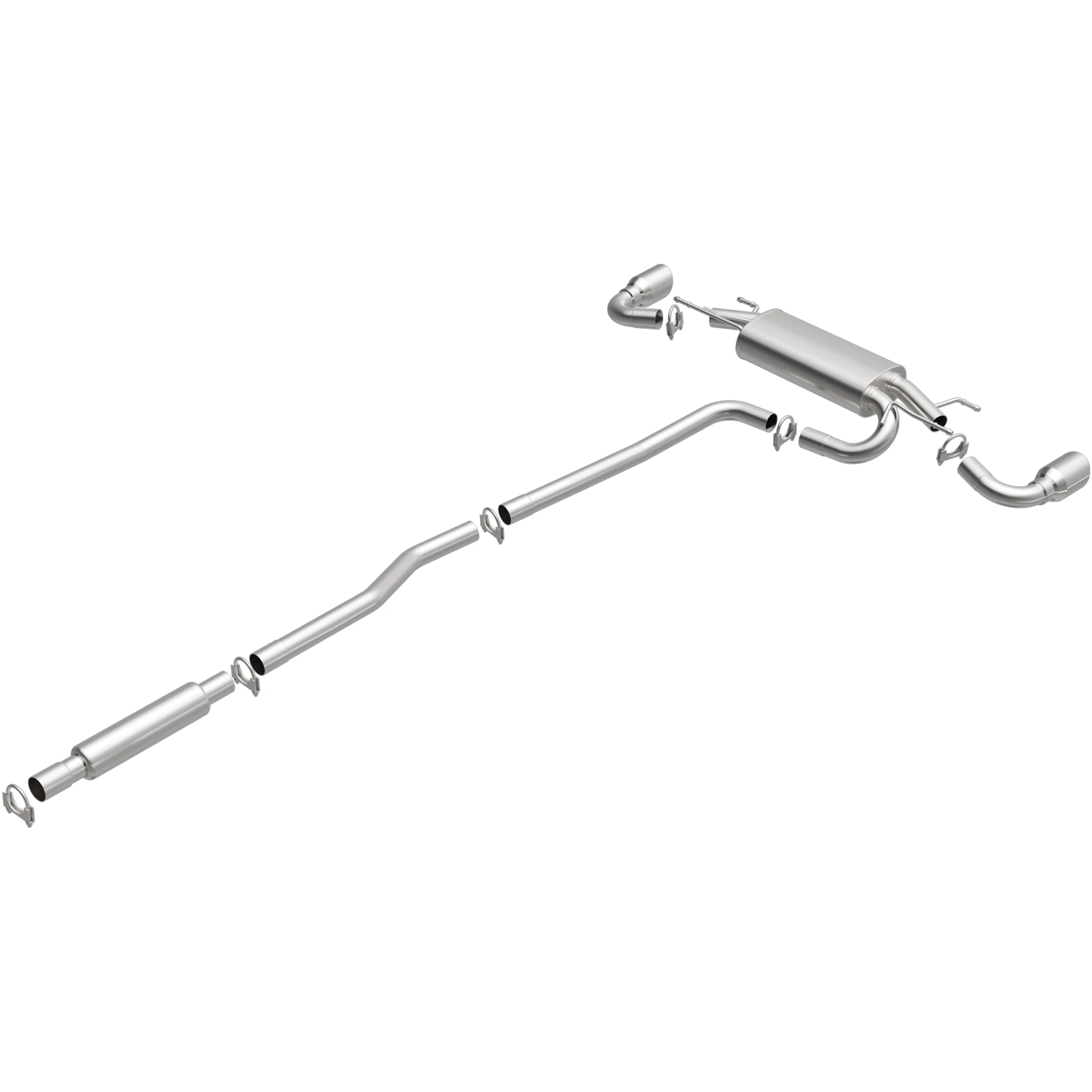 BRExhaust 2014-2018 Mazda 3 2.0L | 2014-2018 Mazda 3 2.5L Direct-Fit Exhaust System Kit 106-0998 - Image 4