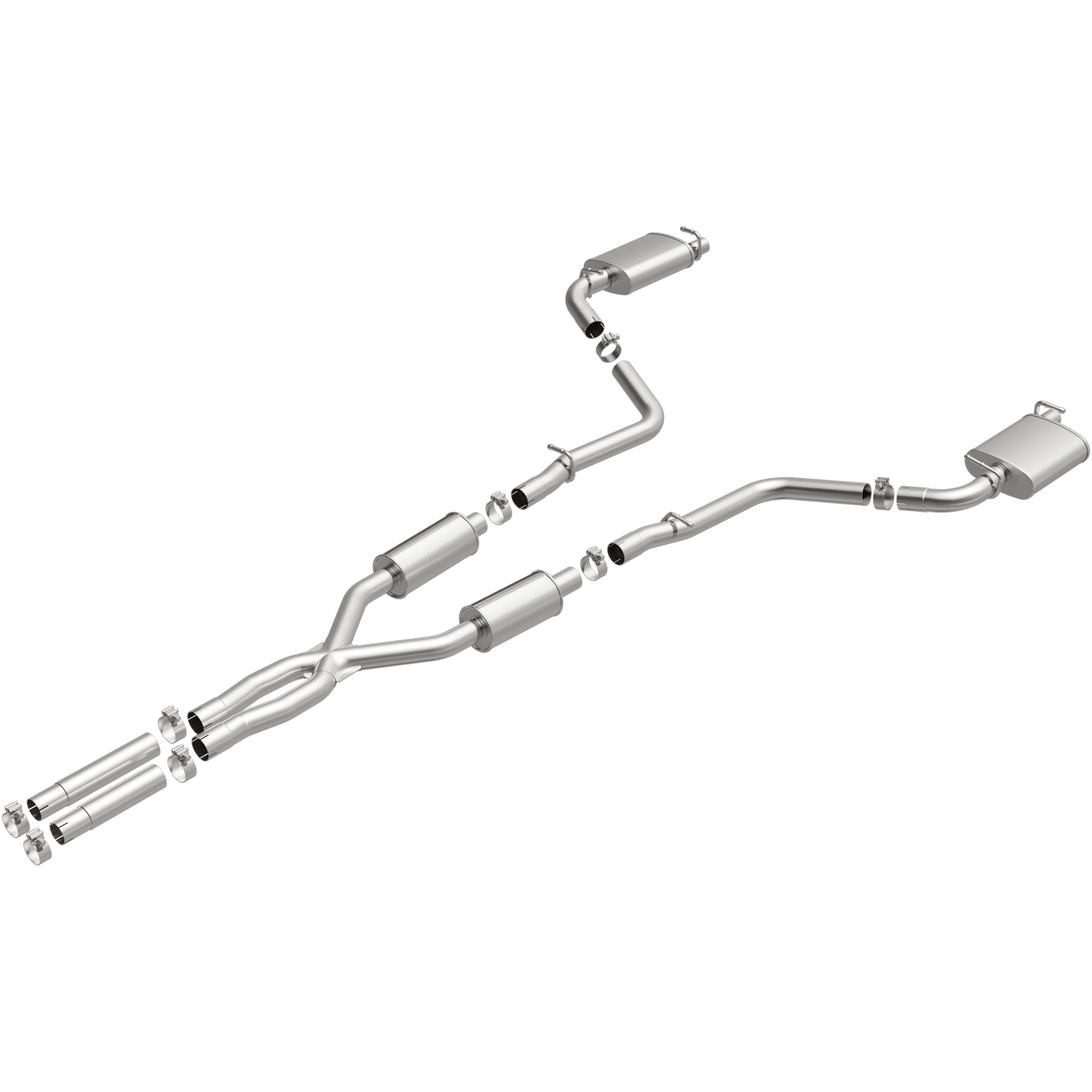 BRExhaust 2015-2023 Dodge Challenger 3.6L Direct-Fit Exhaust System Kit 106-1002 - Image 4