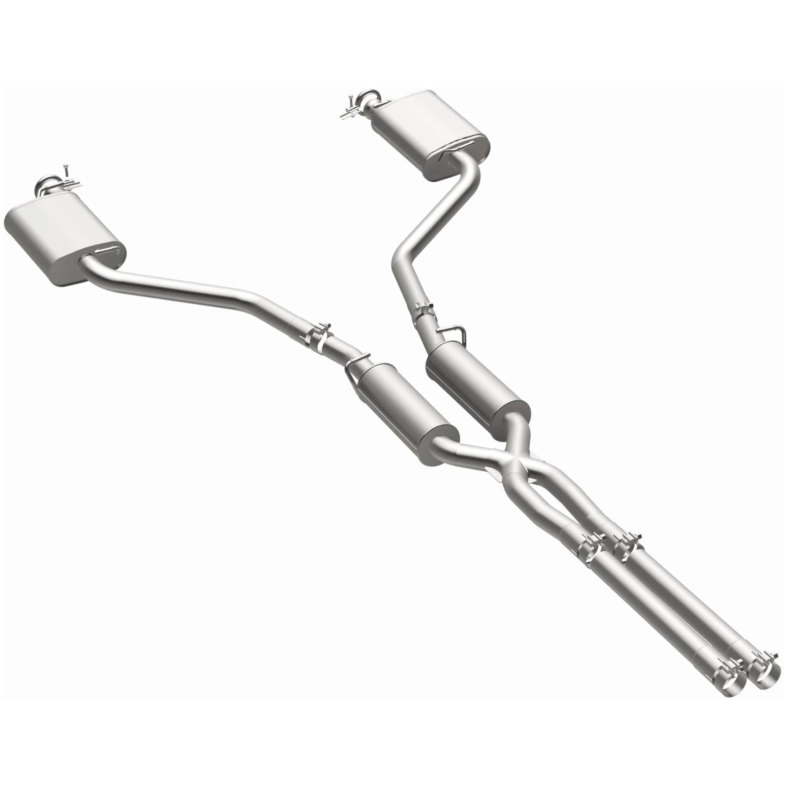 BRExhaust 2009-2014 Dodge Challenger 5.7L Direct-Fit Exhaust System Kit 106-1004 - Image 2