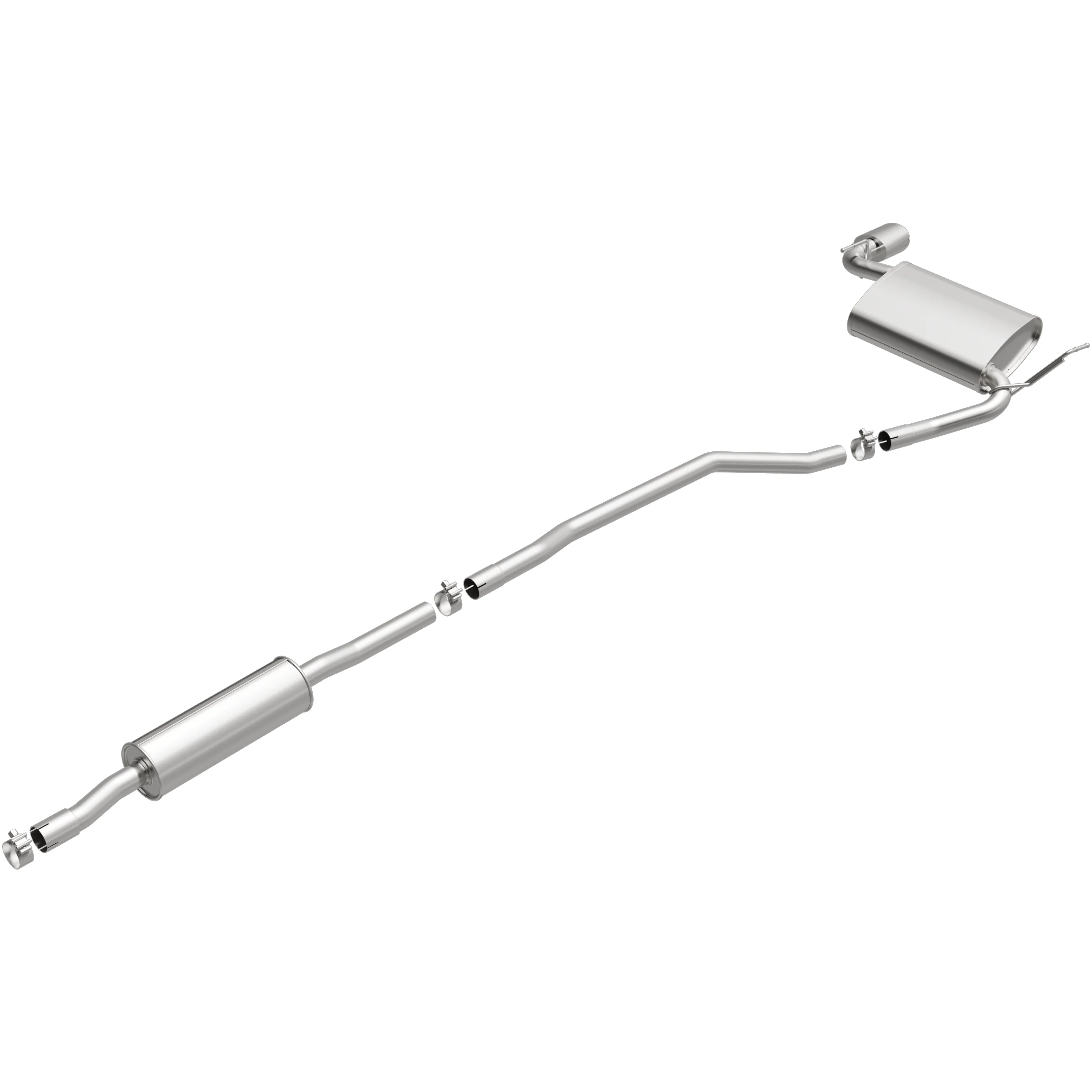 BRExhaust 2018-2022 Jeep Compass 2.4L Direct-Fit Exhaust System Kit 106-1016 - Image 4