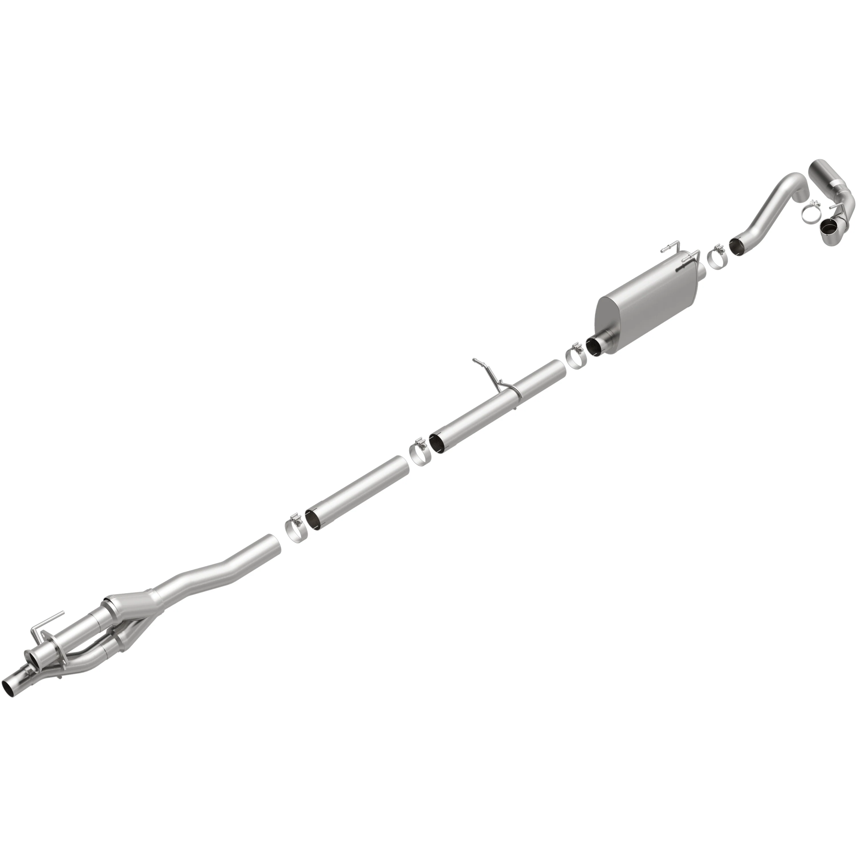 BRExhaust 2017-2022 Ford F-250 Super Duty 6.2L | 2017-2022 Ford F-350 Super Duty 6.2L Direct-Fit Exhaust System Kit 106-1026 - Image 4