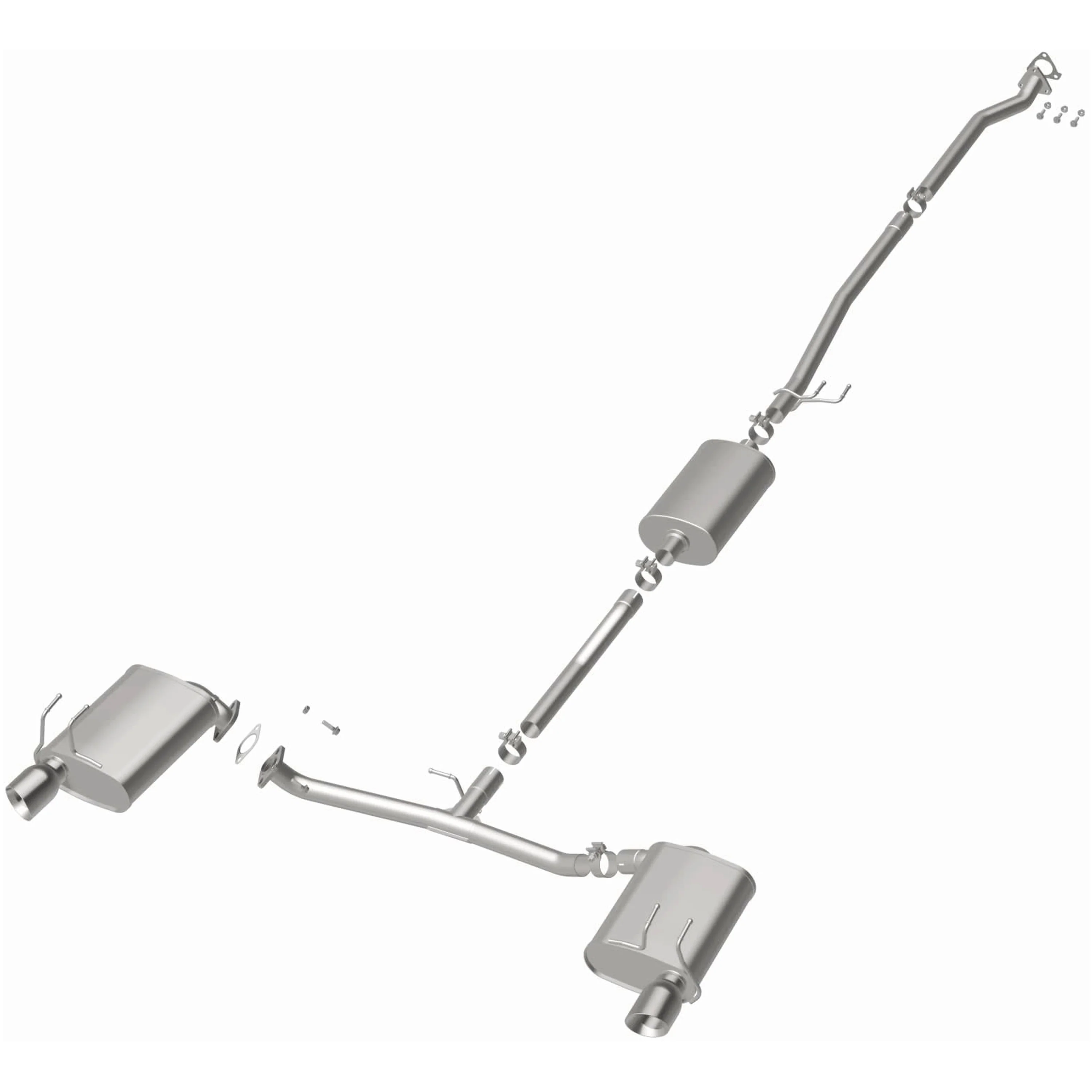 BRExhaust 2017-2019 Honda CR-V Touring 1.5L Direct-Fit Exhaust System Kit 106-1065 - Image 3