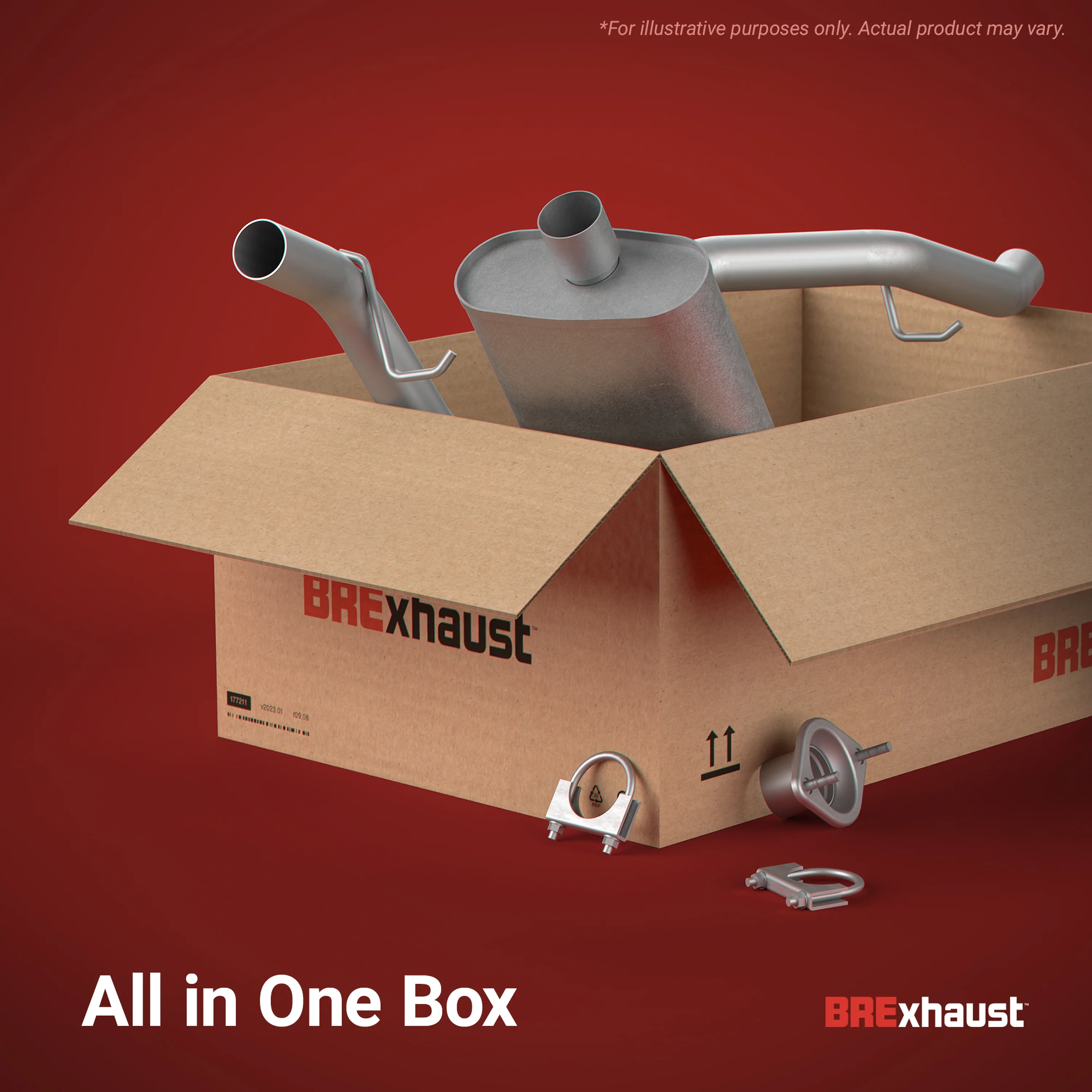 BRExhaust 2009-2013 Subaru Forester 2.5L | 2008-2011 Subaru Impreza 2.5L Direct-Fit Exhaust Muffler Kit 108-0085 - Image 6