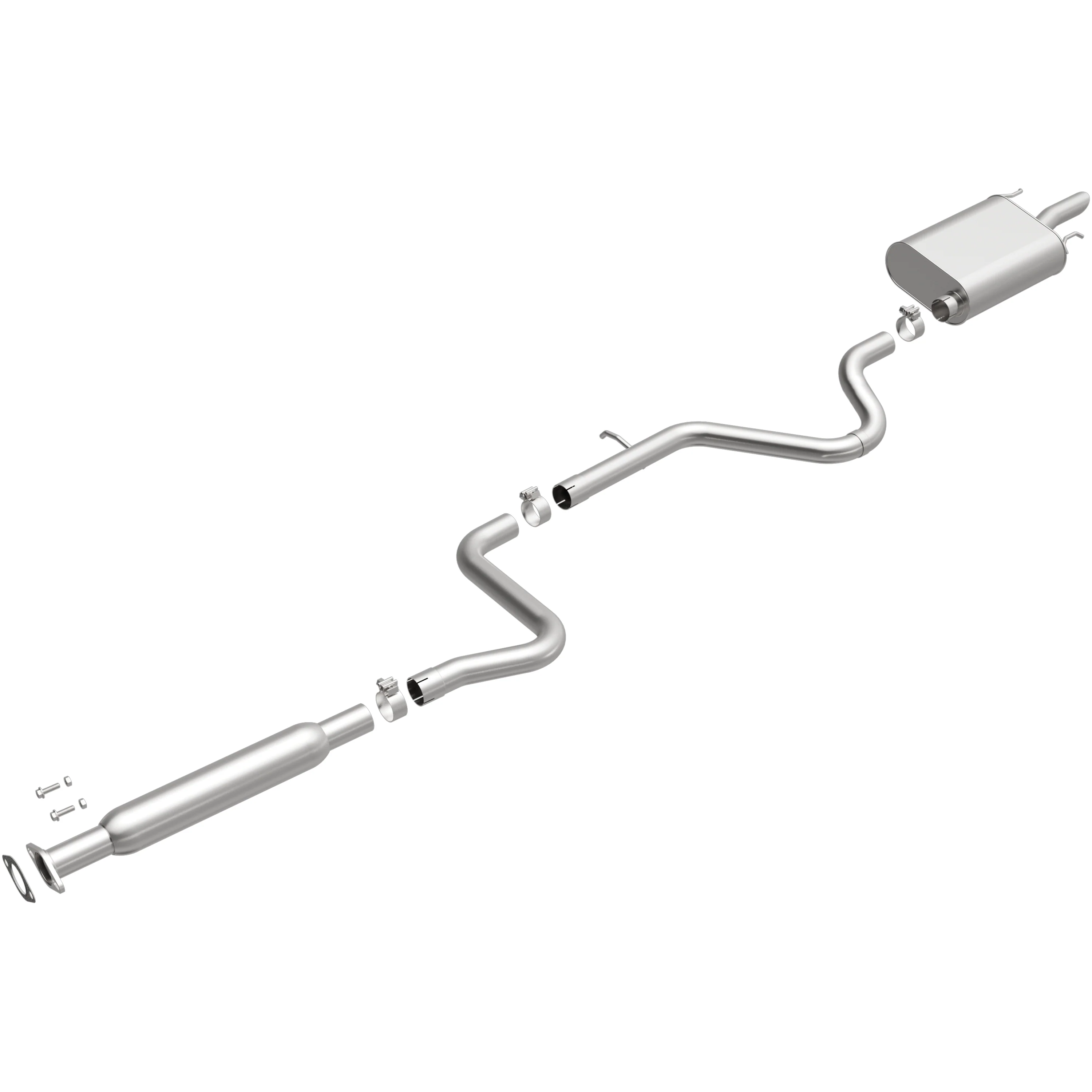 BRExhaust Stainless Steel 2006-2011 Chevrolet Impala 3.5L | 2006-2007 Chevrolet Monte Carlo 3.5L Direct-Fit Exhaust System Kit 116-0015 - Image 4