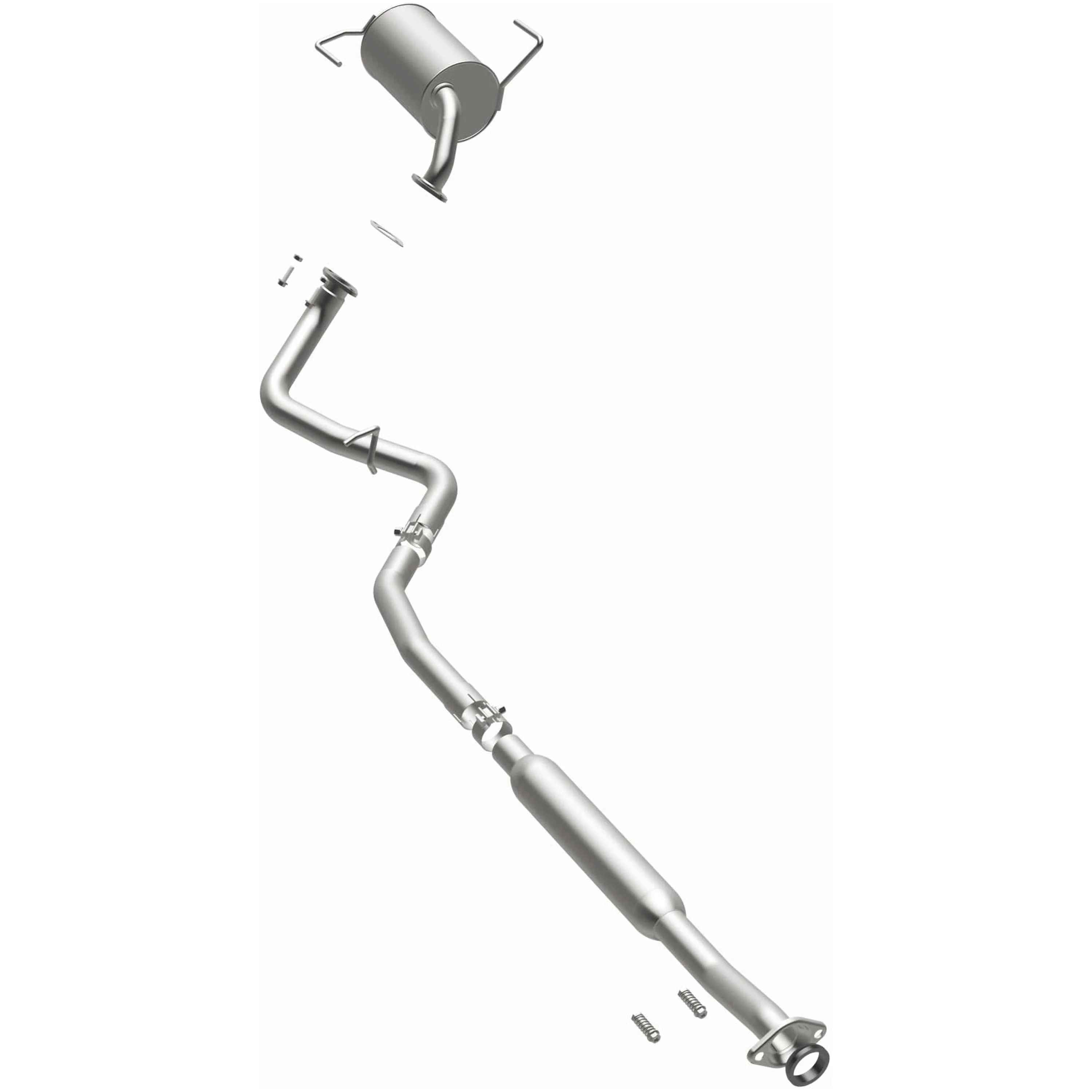 BRExhaust Stainless Steel 2010-2017 Subaru Outback 2.5L Direct-Fit Exhaust System Kit 116-0162 - Image 2