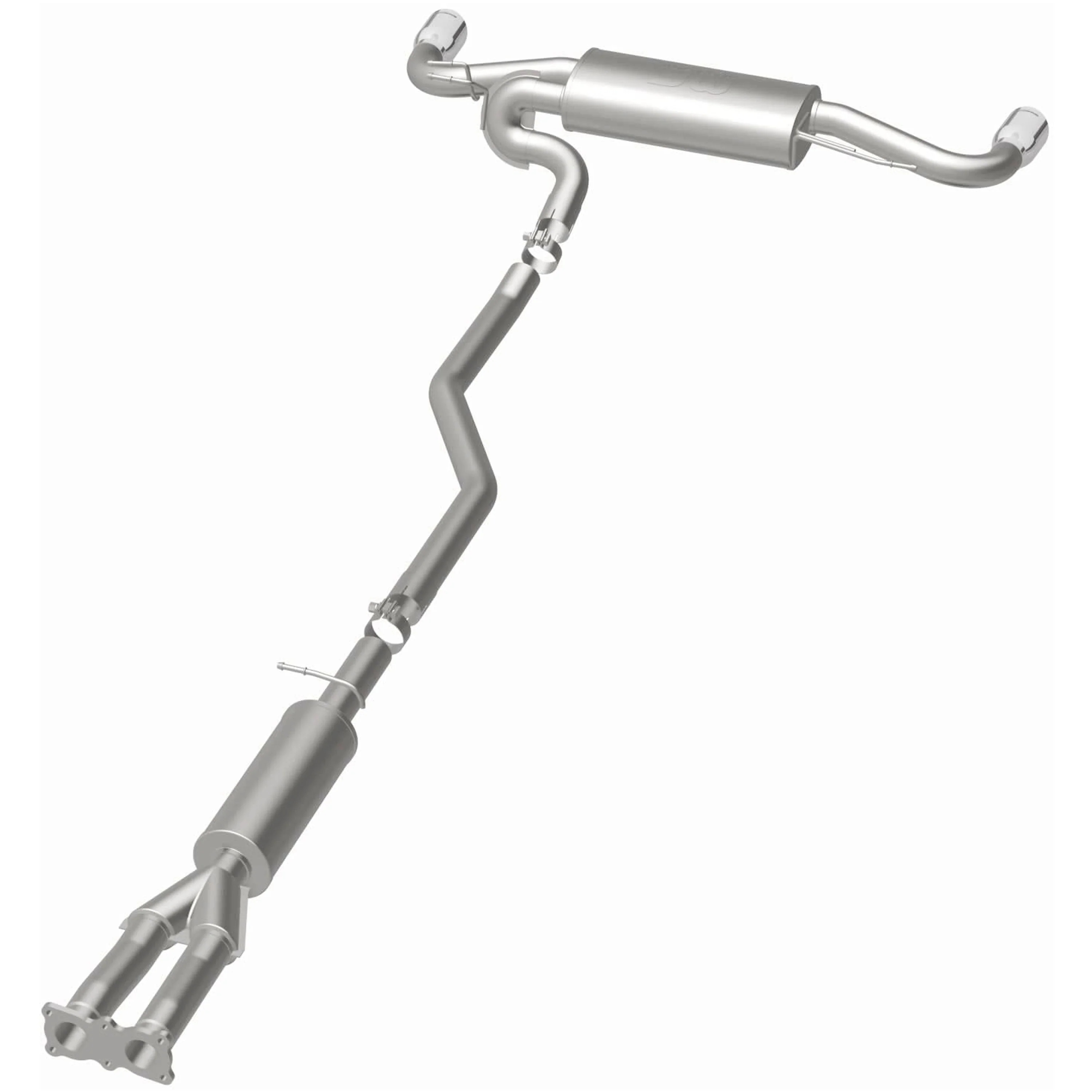 MagnaFlow 2008-2012 Land Rover LR2 3.2L Touring Series Cat-Back Performance Exhaust System 15576 - Image 3