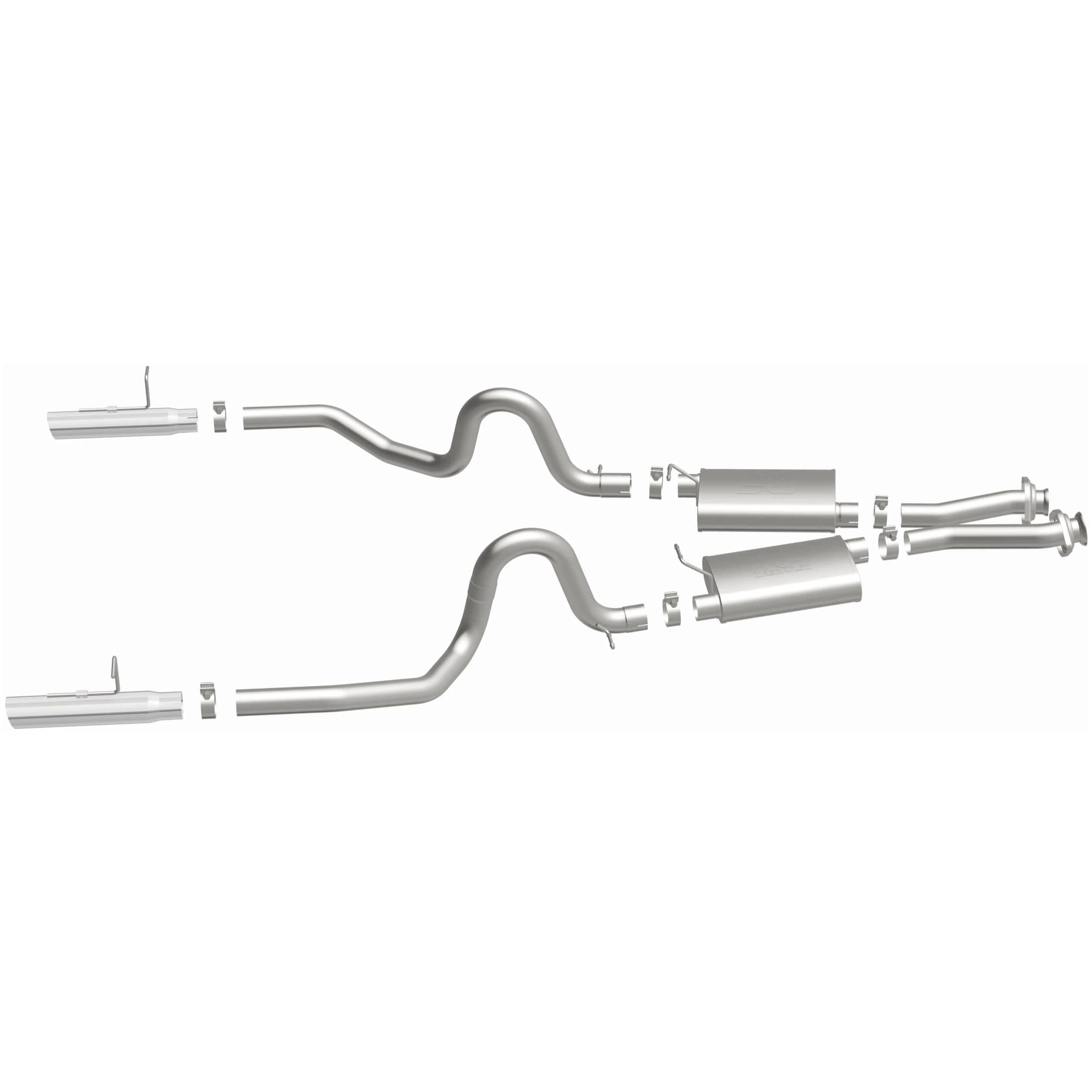 MagnaFlow 1986-1993 Ford Mustang 5.0L Street Series Cat-Back Performance Exhaust System 15630 - Image 4