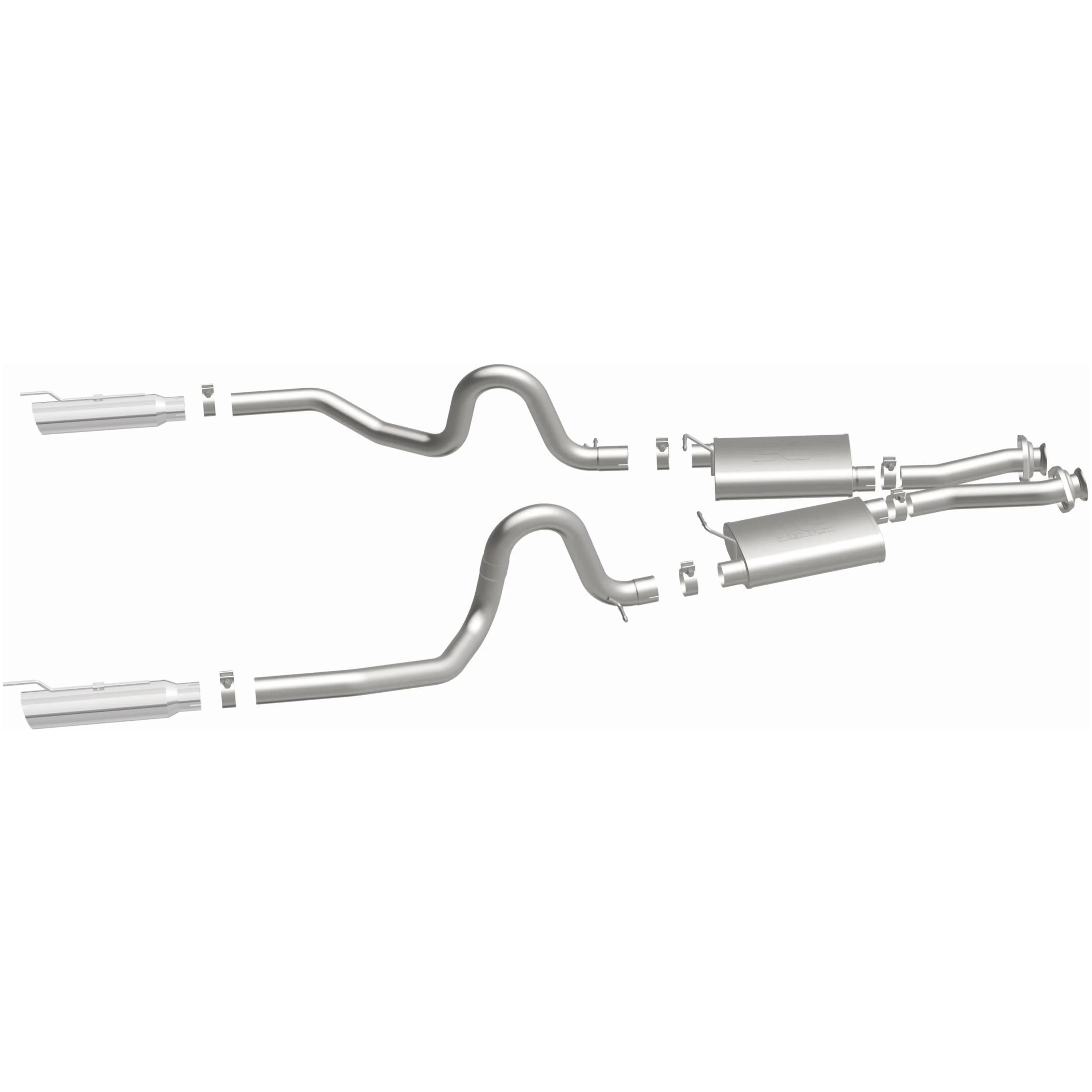 MagnaFlow 1999-2004 Ford Mustang 4.6L Street Series Cat-Back Performance Exhaust System 15671 - Image 4