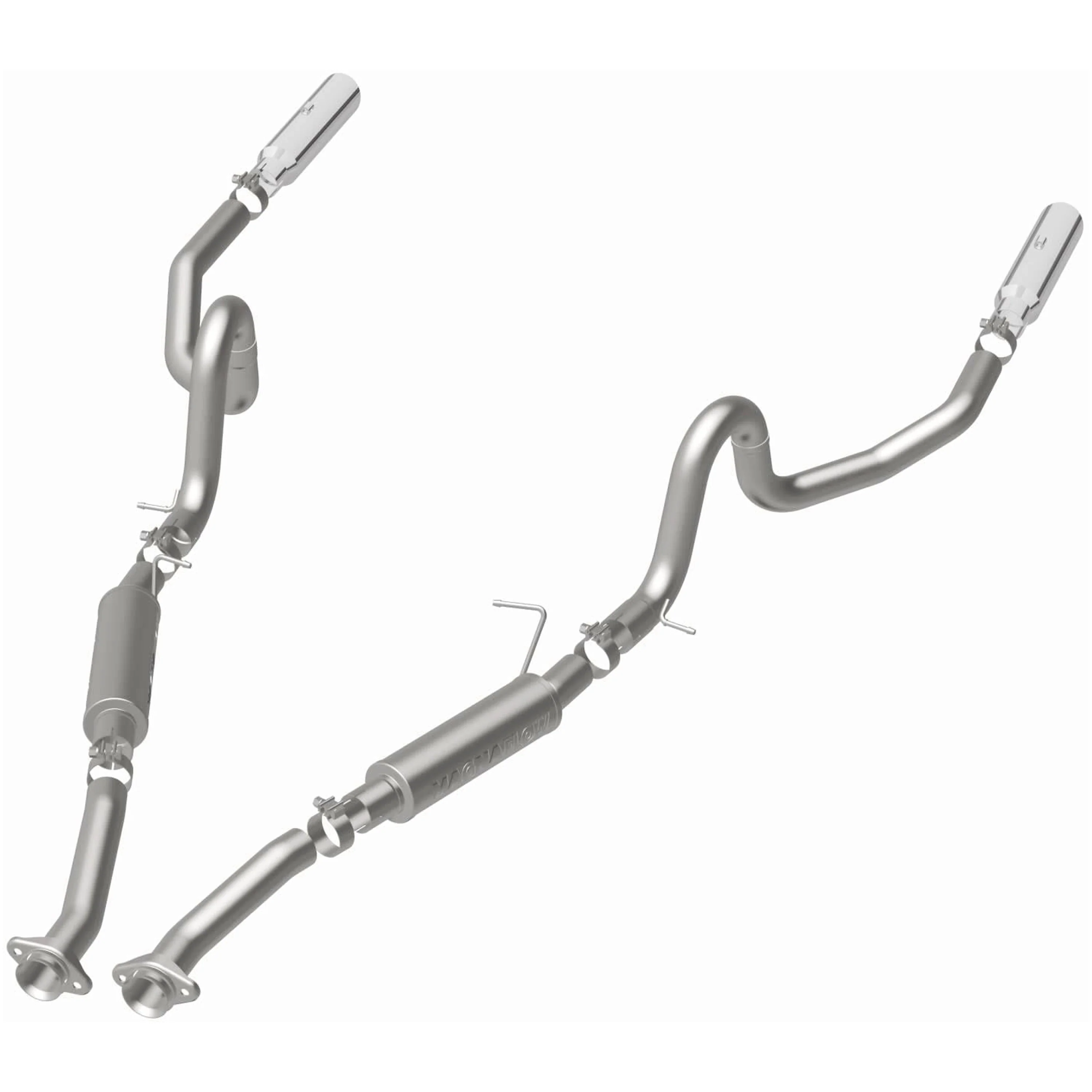 MagnaFlow 1994-1995 Ford Mustang 5.0L | 1996-1998 Ford Mustang 4.6L Competition Series Cat-Back Performance Exhaust System 15677 - Image 3