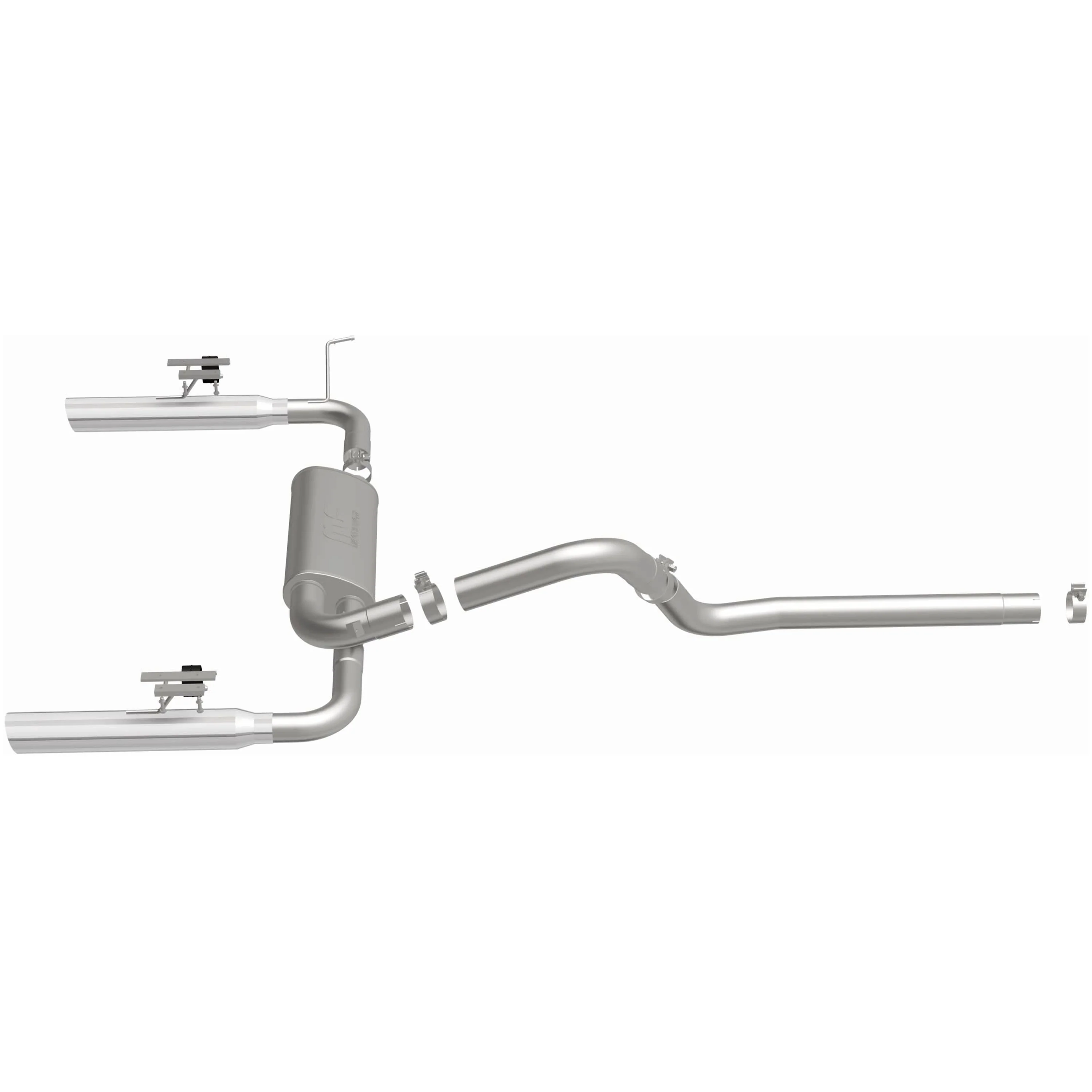 MagnaFlow 1998-2002 Chevrolet Camaro 5.7L | 1998-2002 Pontiac Firebird 5.7L Street Series Cat-Back Performance Exhaust System 15684 - Image 4
