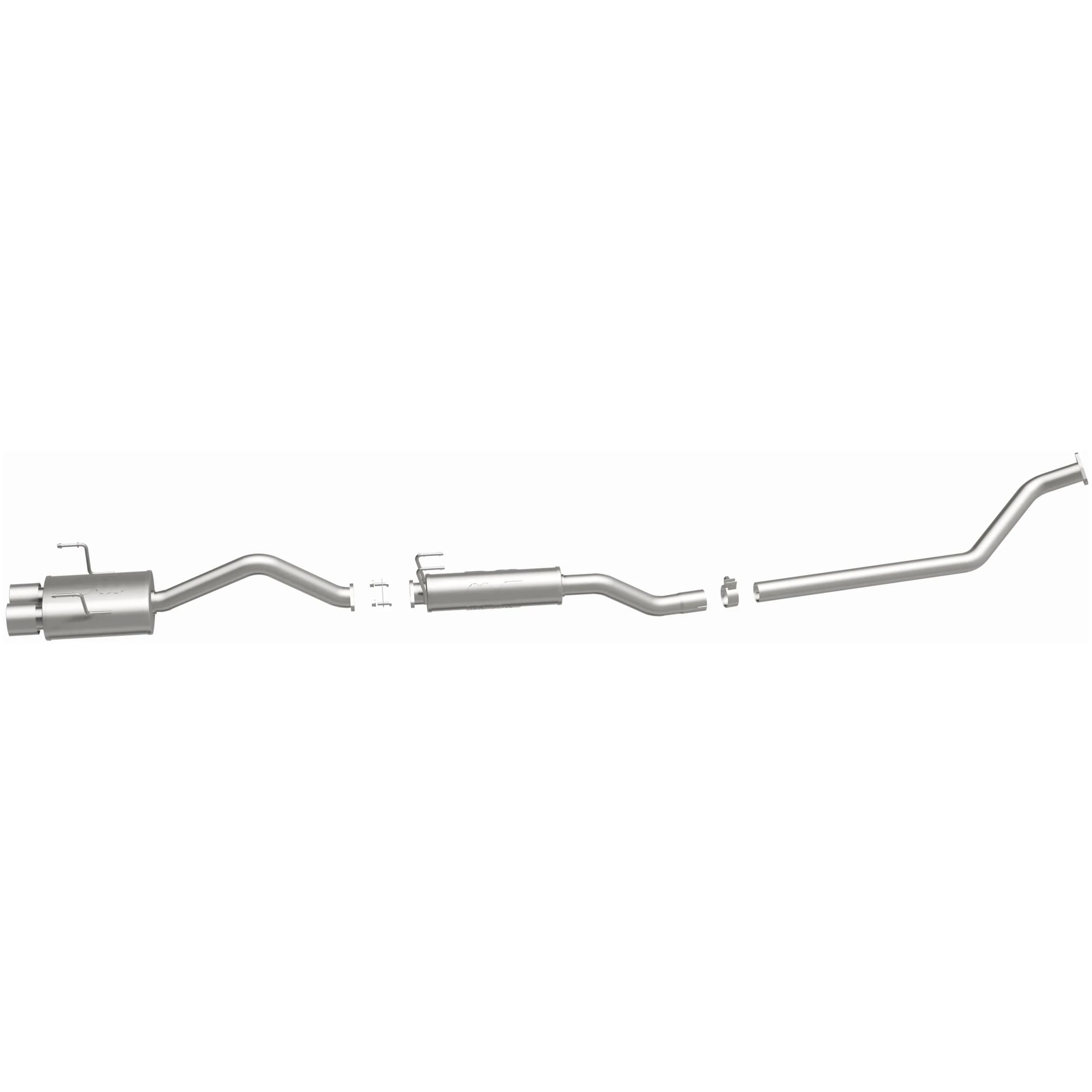 MagnaFlow 2002-2005 Honda Civic Si 2.0L Street Series Cat-Back Performance Exhaust System 15757 - Image 4