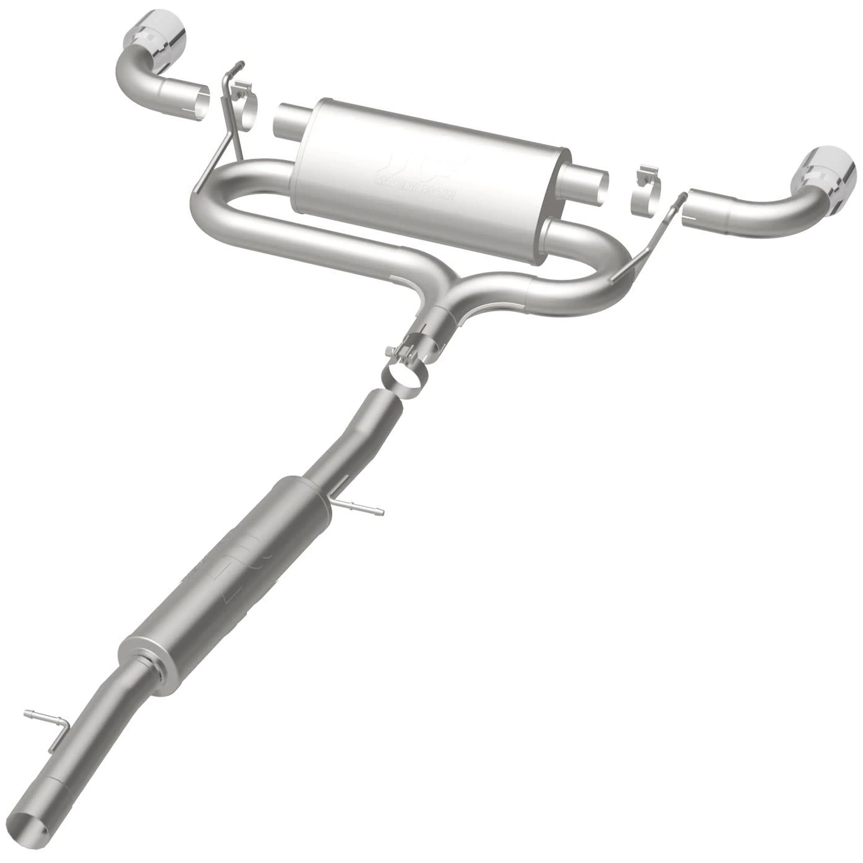 MagnaFlow 2004 Volkswagen R32 3.2L Touring Series Cat-Back Performance Exhaust System 16650 - Image 3
