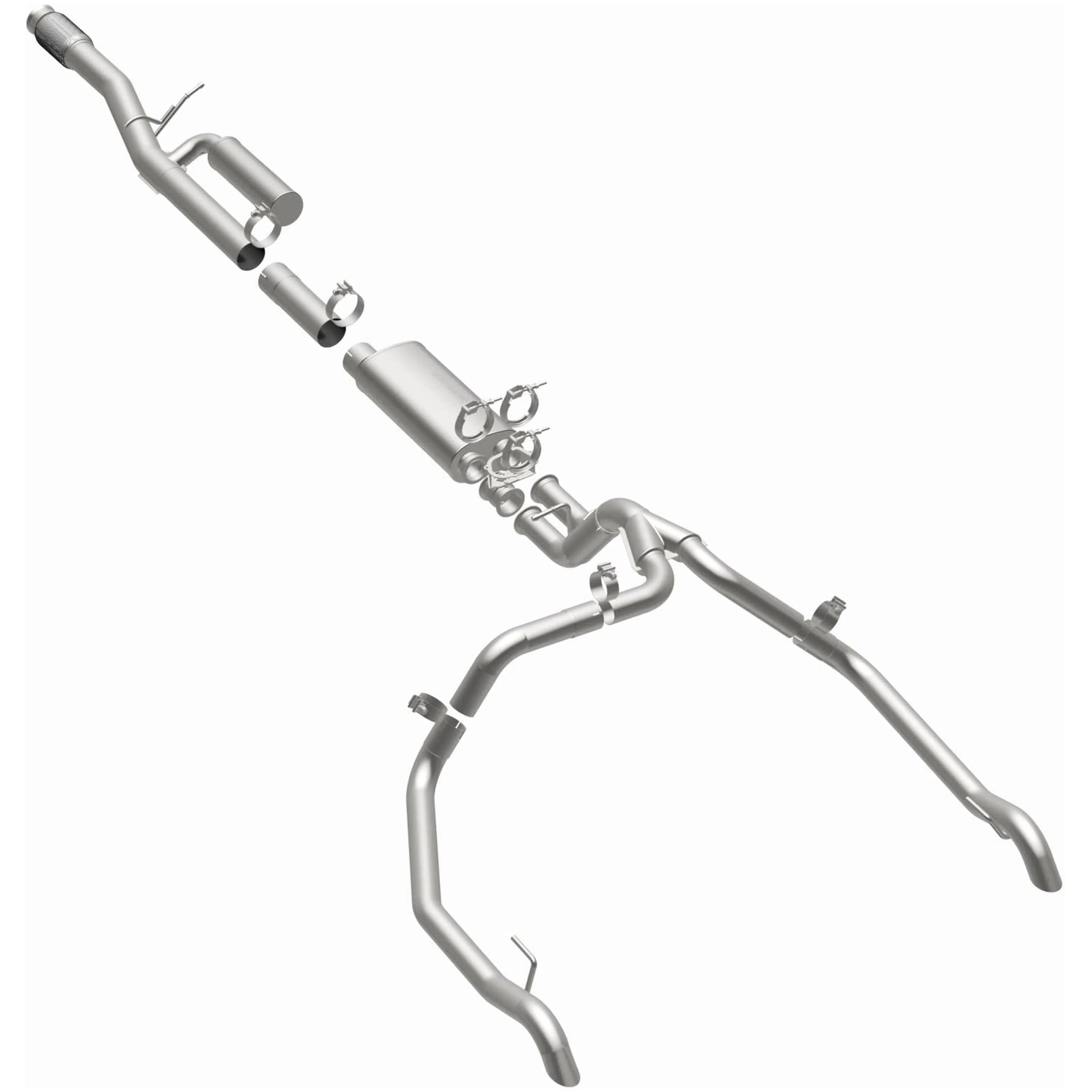 MagnaFlow® 2024-2026 Chevrolet Silverado 1500 ZR2 6.2L | 2024-2026 GMC Sierra 1500 AT4X 6.2L Overland Series™ Cat-Back Performance Exhaust System 19703 - Image 2