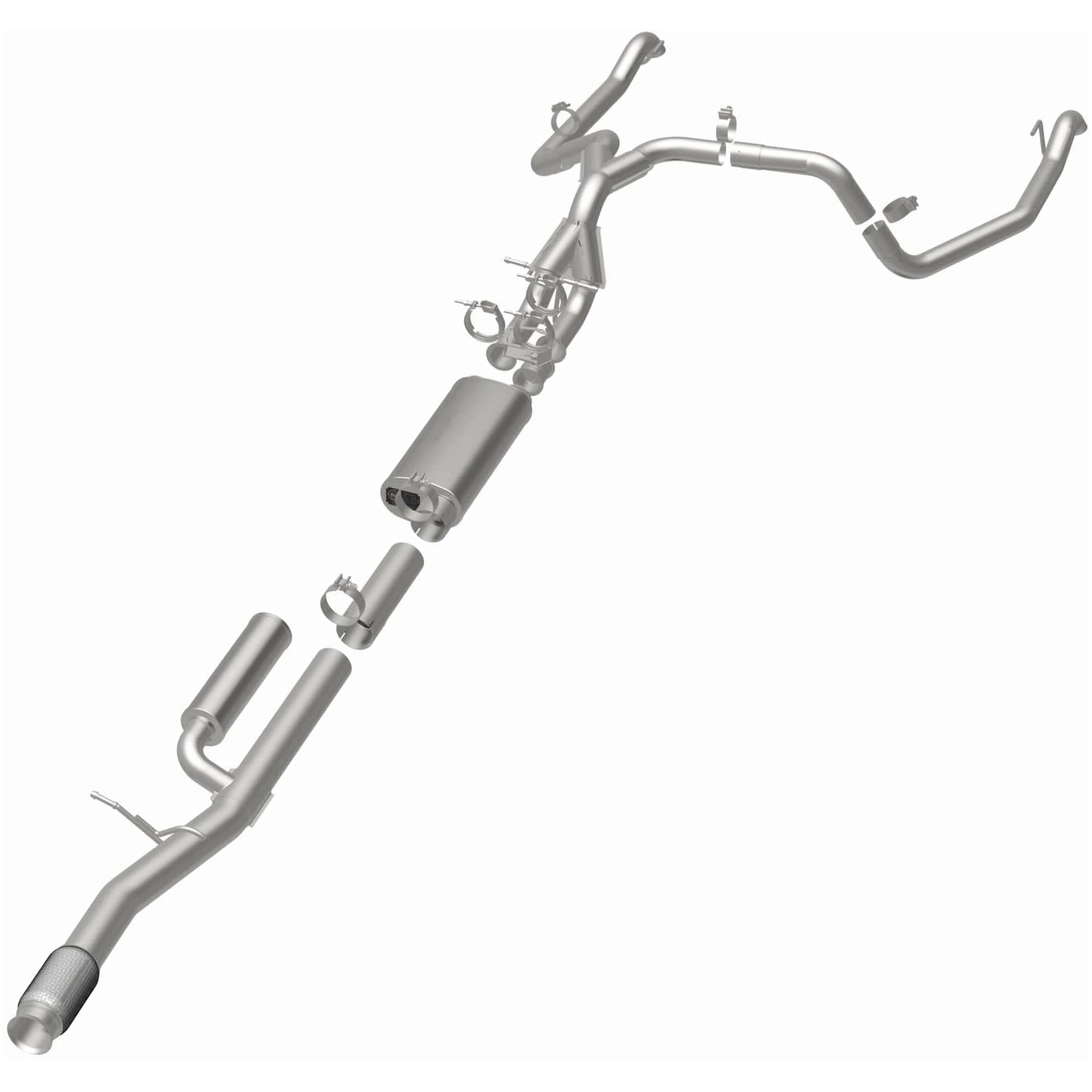 MagnaFlow® 2024-2026 Chevrolet Silverado 1500 ZR2 6.2L | 2024-2026 GMC Sierra 1500 AT4X 6.2L Overland Series™ Cat-Back Performance Exhaust System 19703 - Image 3