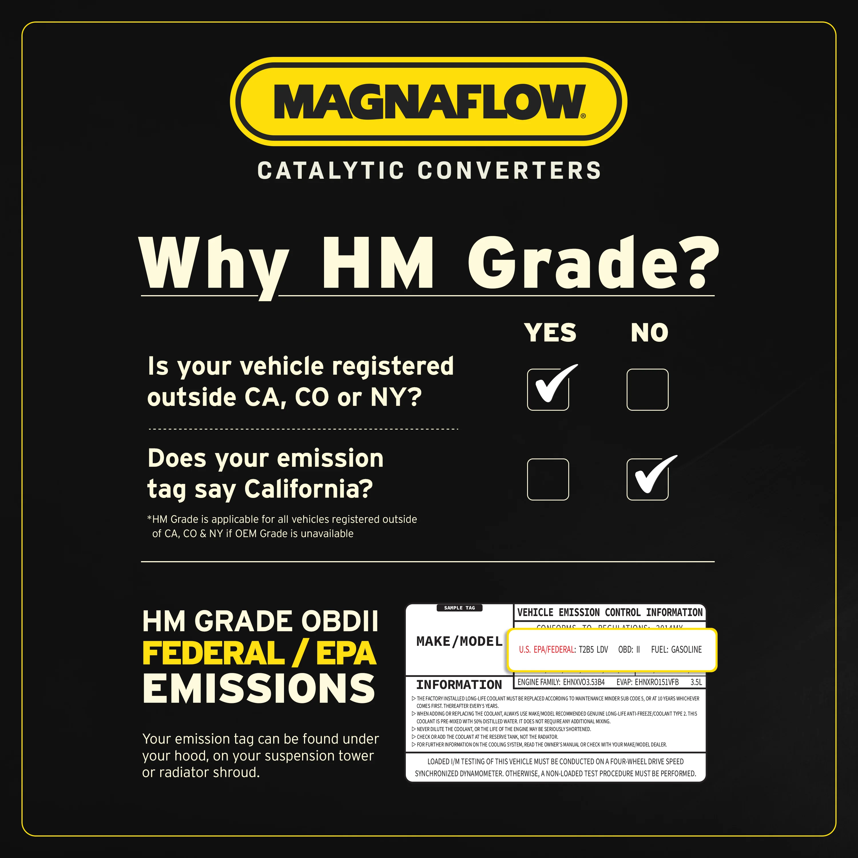 MagnaFlow HM Grade Federal / EPA Compliant Direct-Fit Catalytic Converter 93496 - Image 6