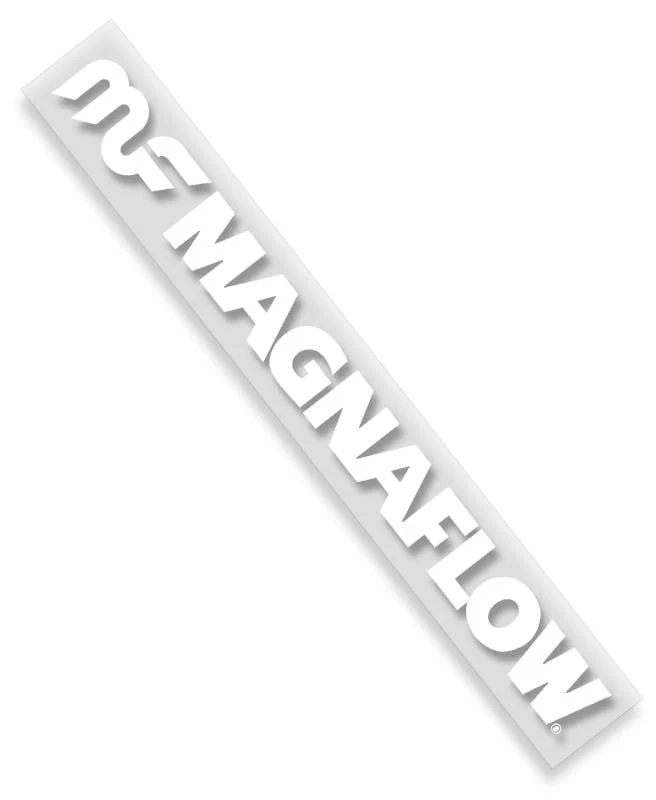 MagnaFlow White Die Cut Decal - Image 2