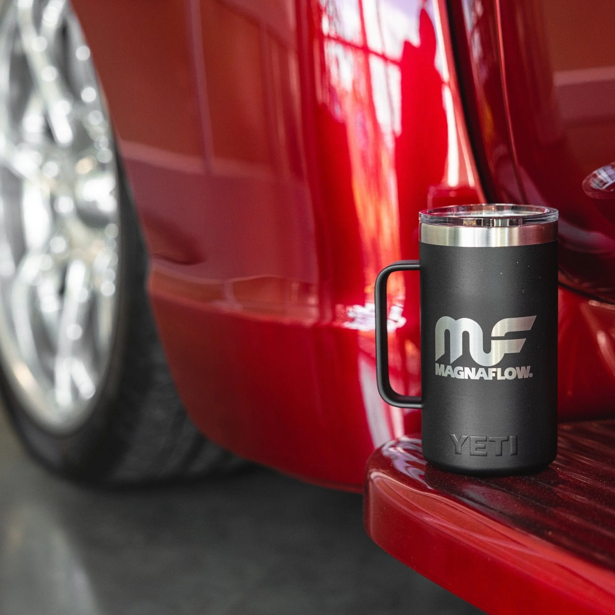 MagnaFlow x YETI Rambler® 24 oz Insulated Mug (Black) - Image 5